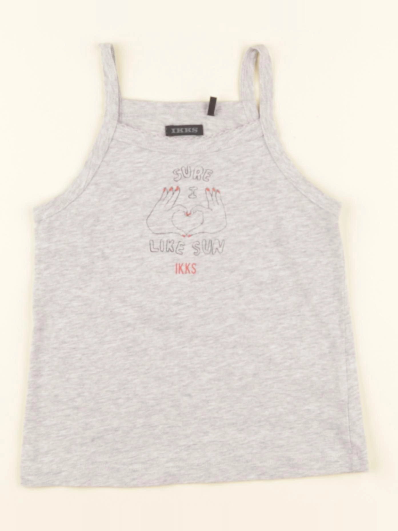 IKKS - débardeur gris - 4 ans