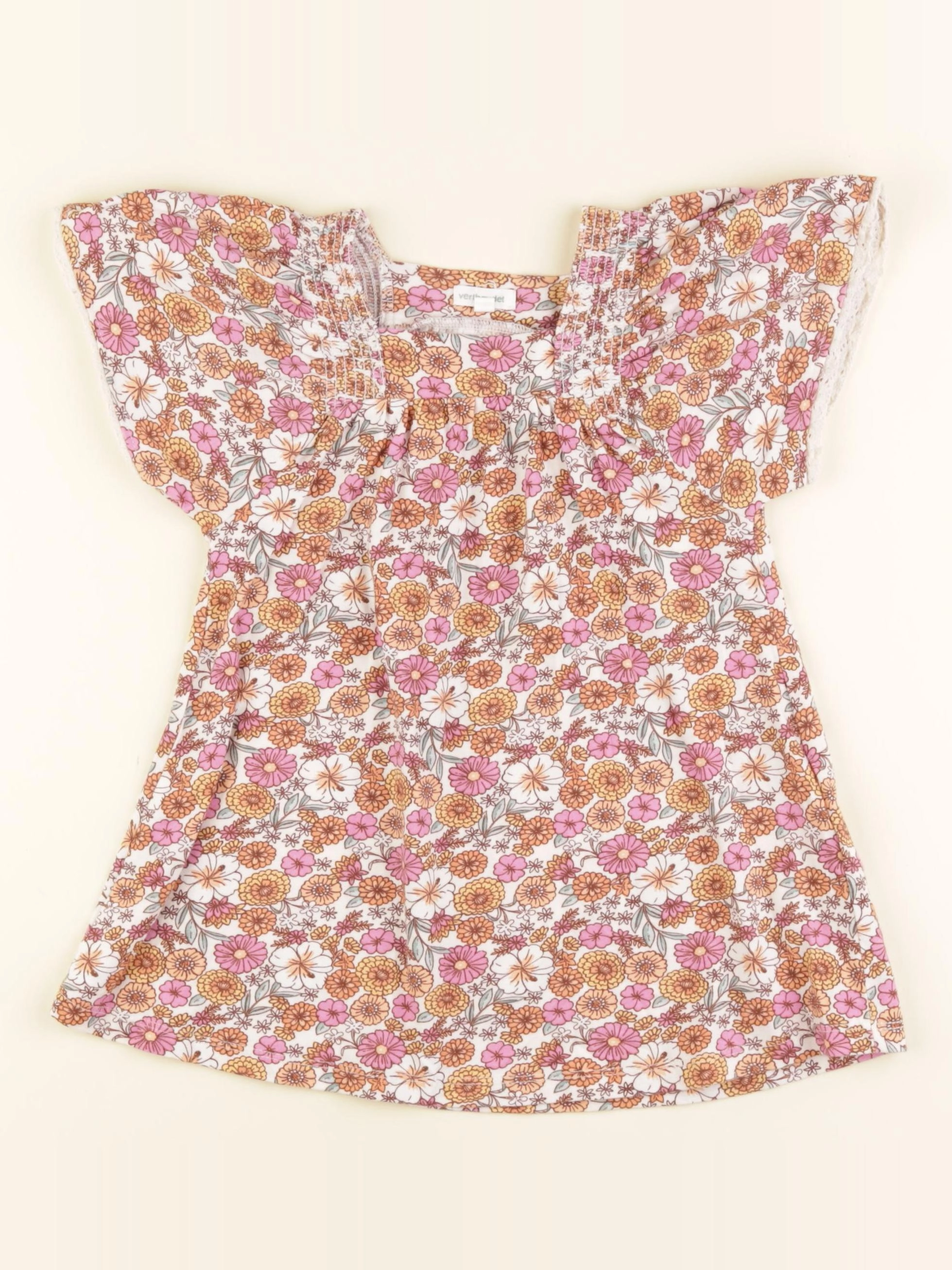 Vertbaudet - robe multicolore - 3 ans