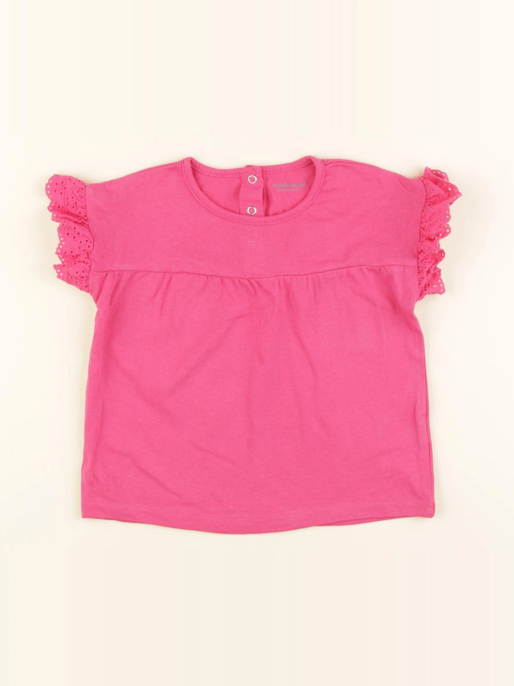 Vertbaudet - tee-shirt rose - 24 mois