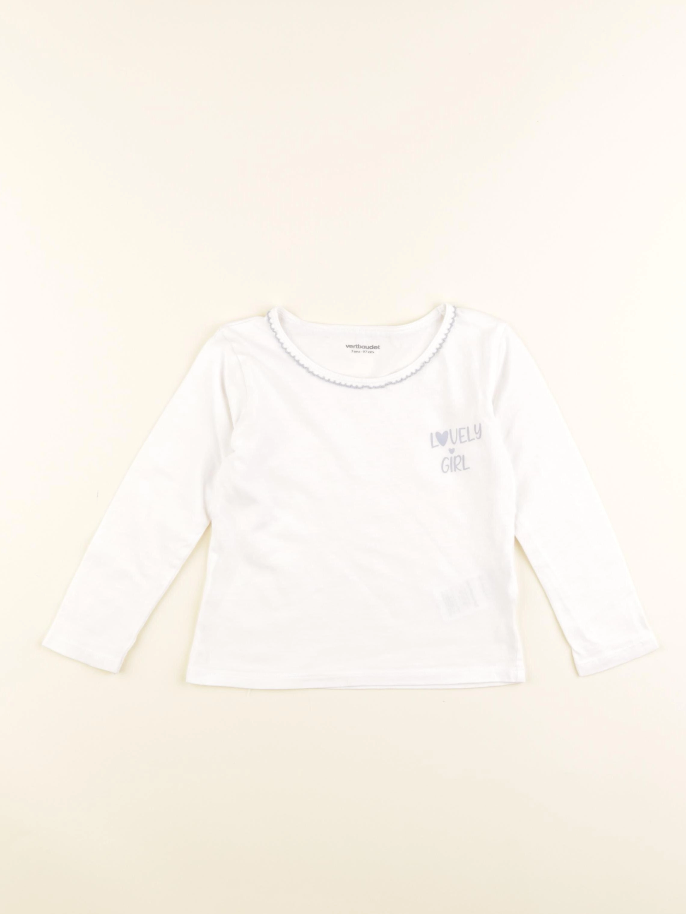 Vertbaudet - maillot de corps bleu - 3 ans