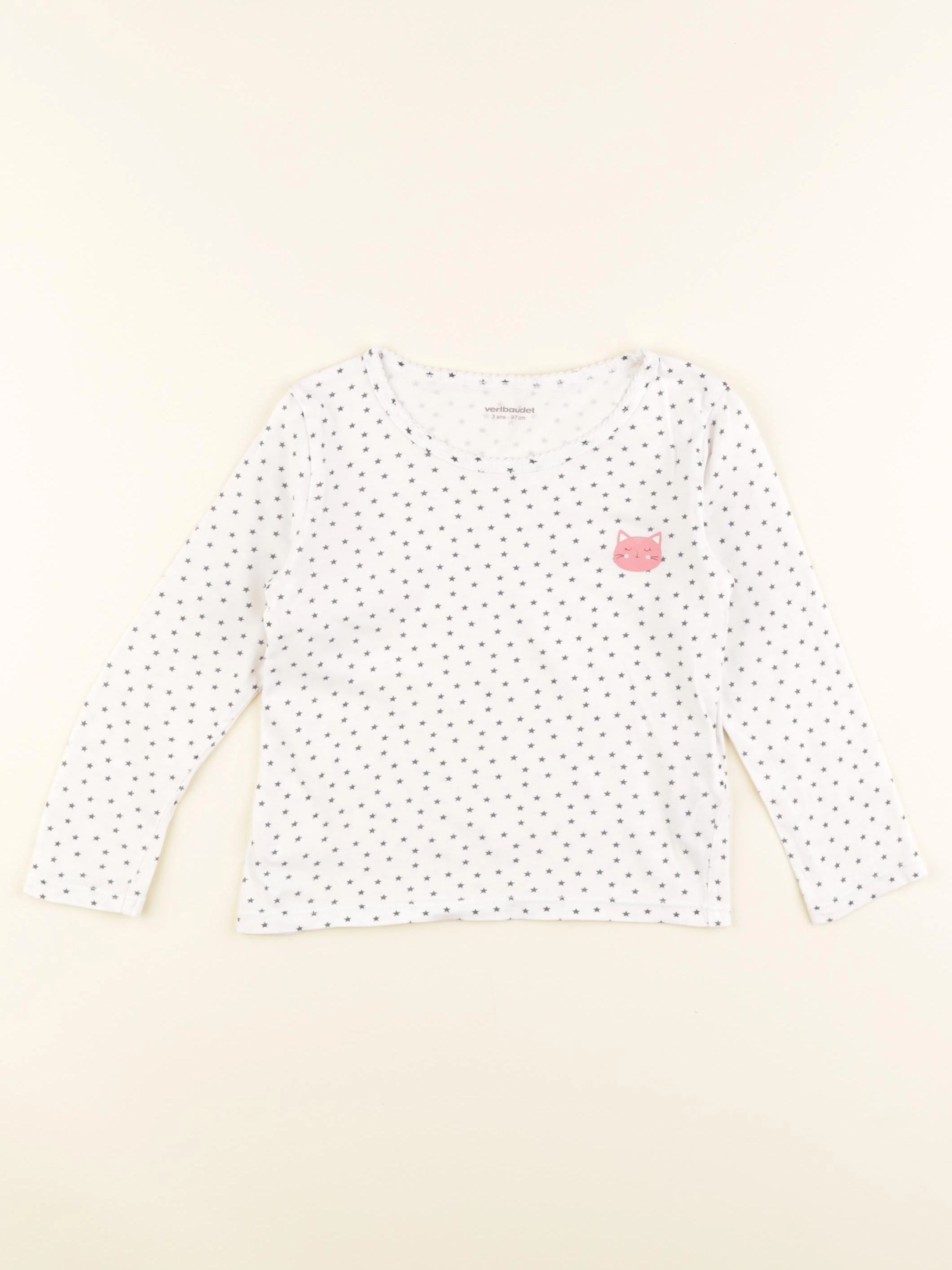 Vertbaudet - maillot de corps bleu - 3 ans