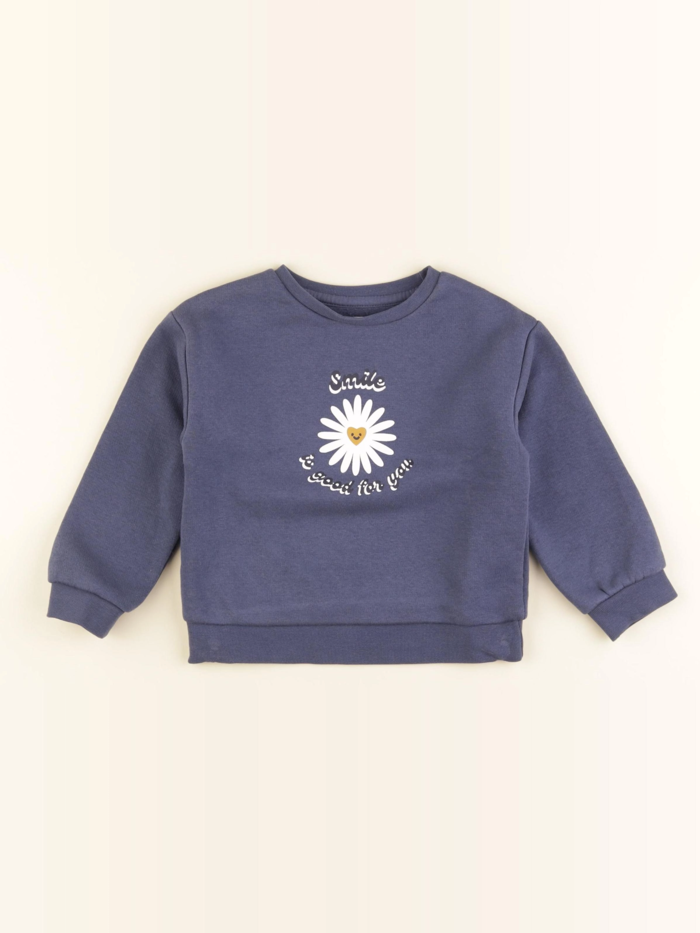 Vertbaudet - sweat bleu - 3 ans