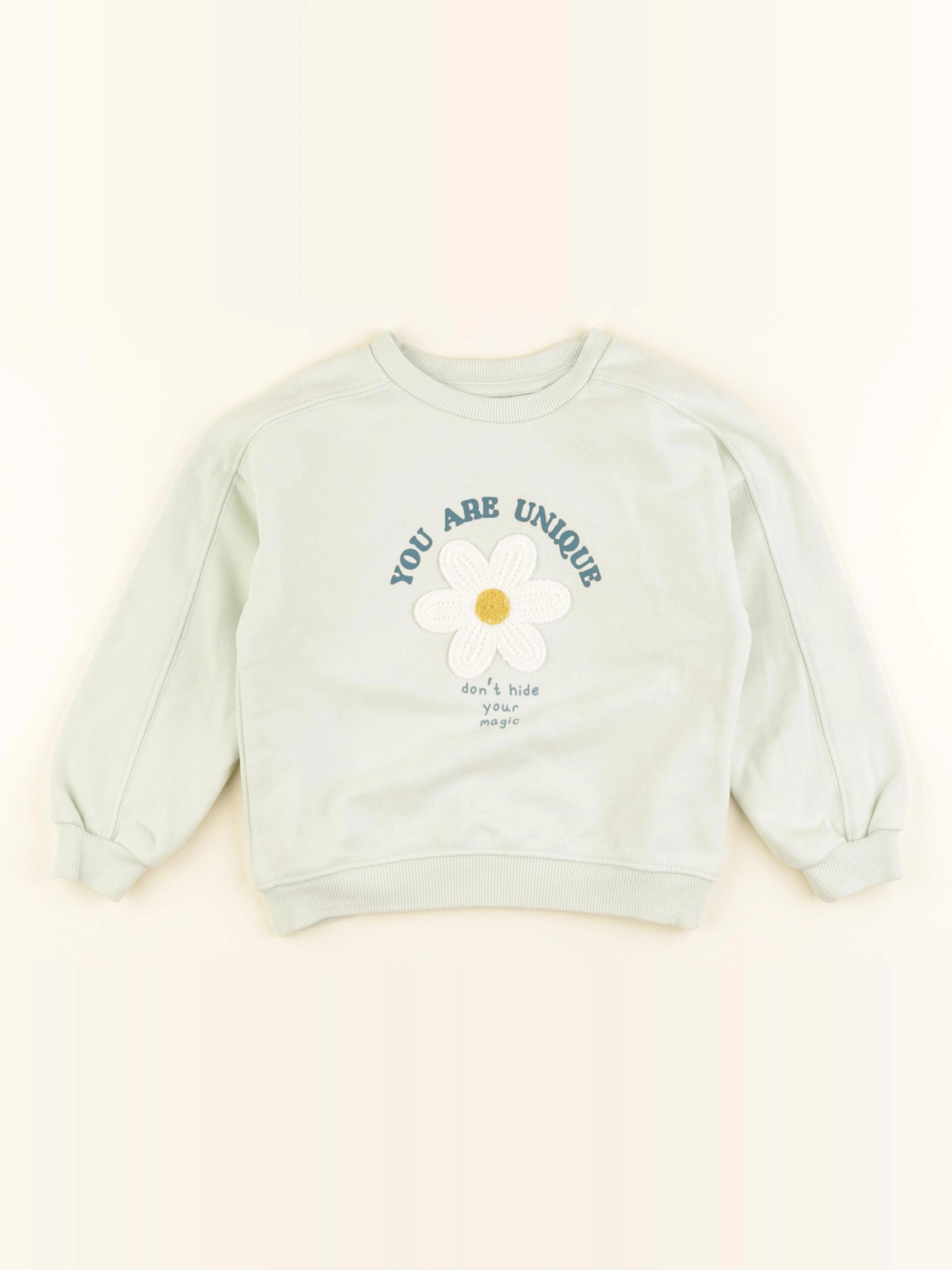 Vertbaudet - sweat vert - 3 ans
