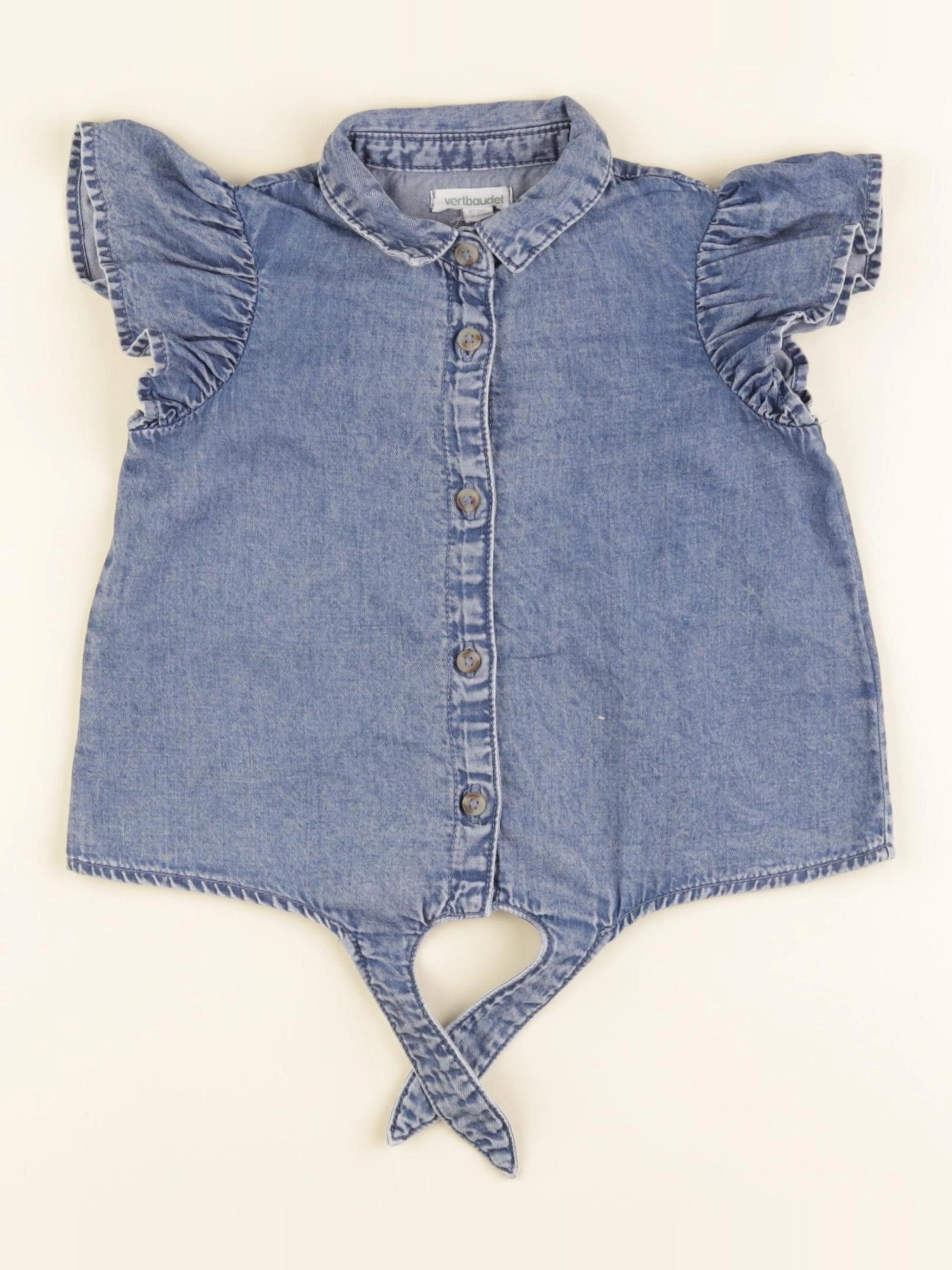 Vertbaudet - blouse bleu - 3 ans