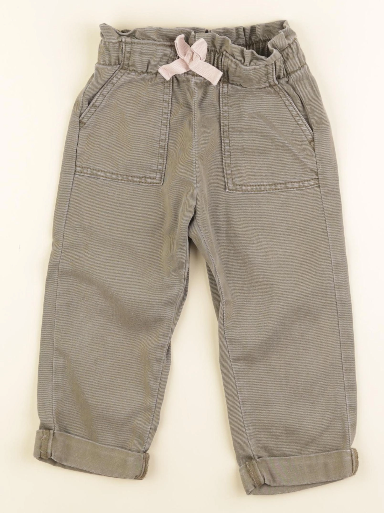Vertbaudet - pantalon vert - 3 ans
