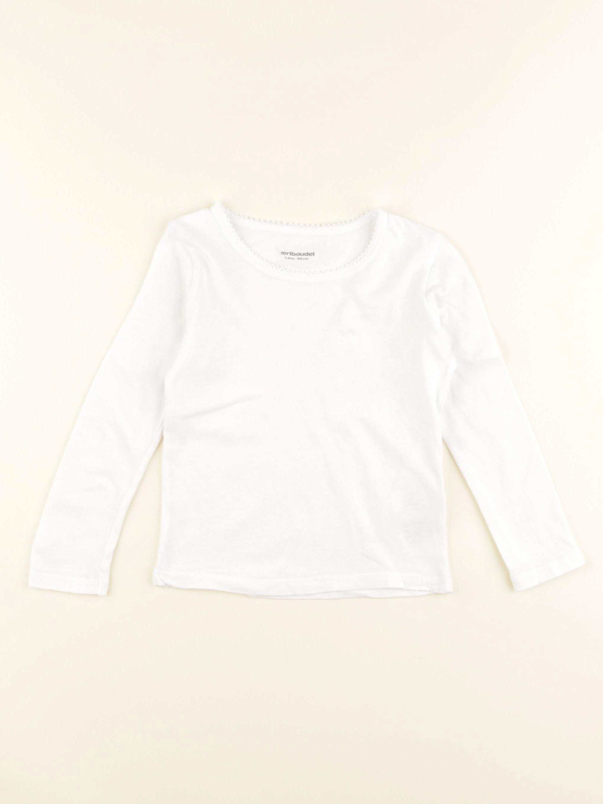 Vertbaudet - maillot de corps blanc - 3 ans