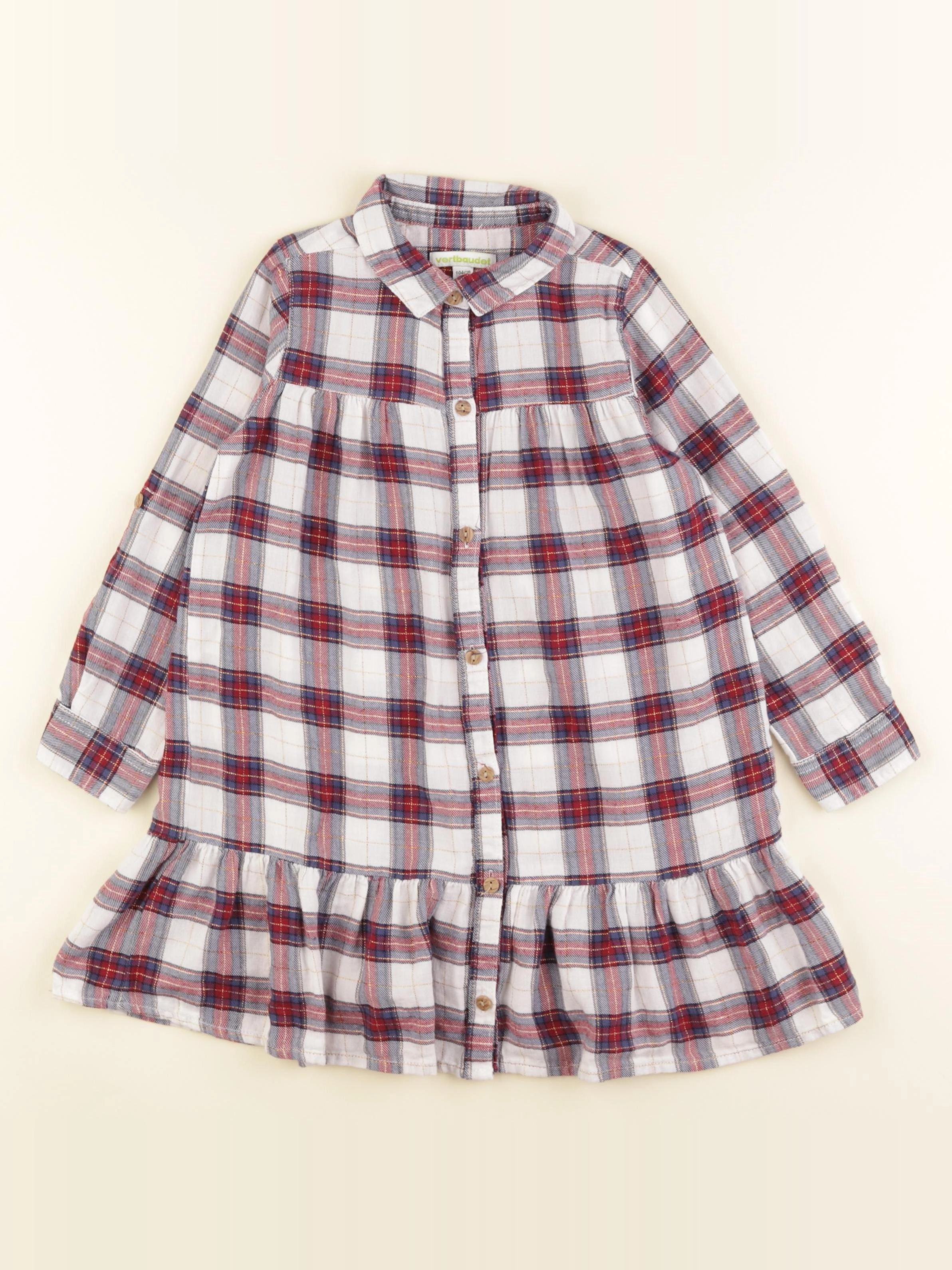 Vertbaudet - robe multicolore - 4 ans