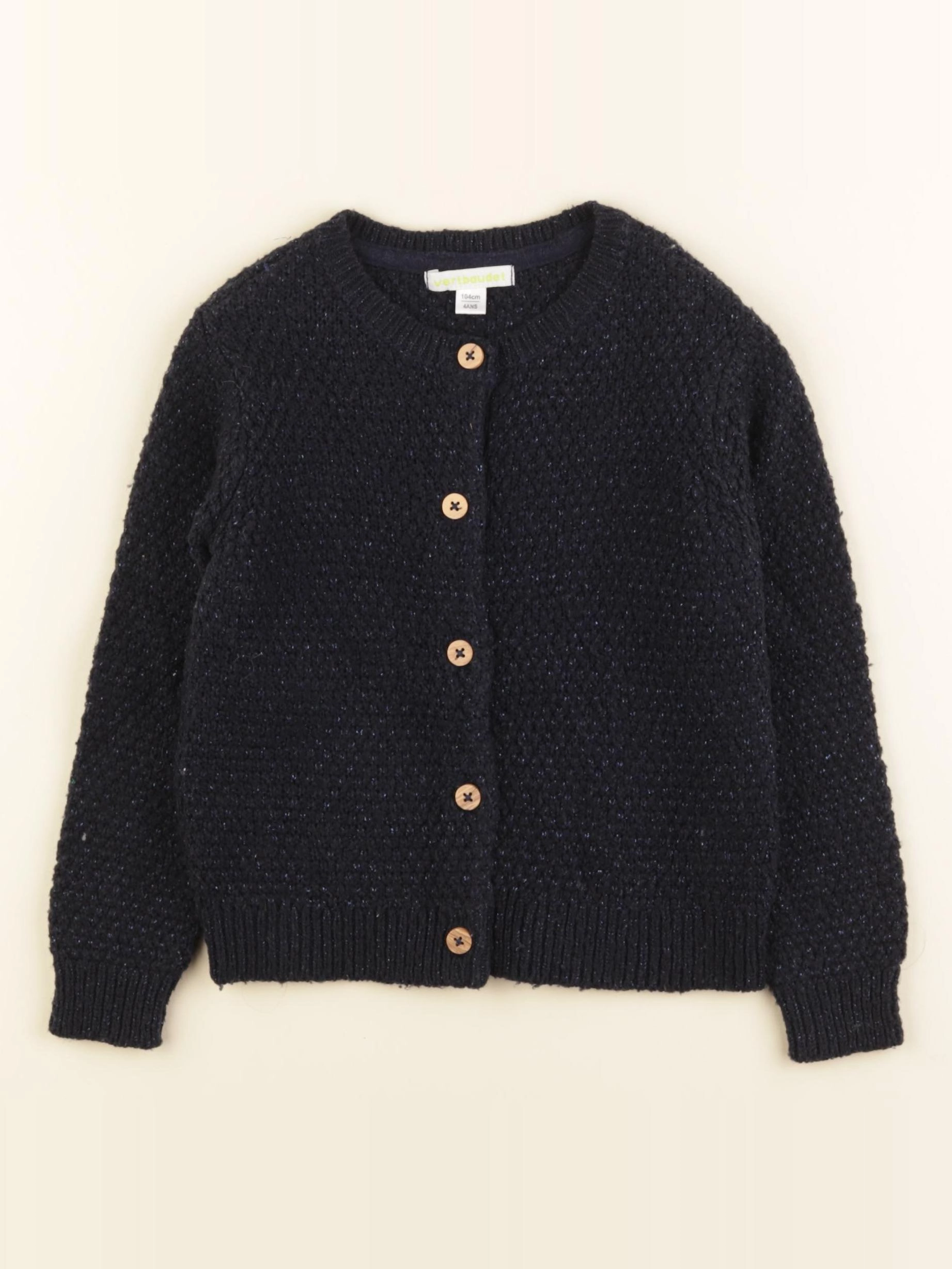 Vertbaudet - gilet bleu - 4 ans