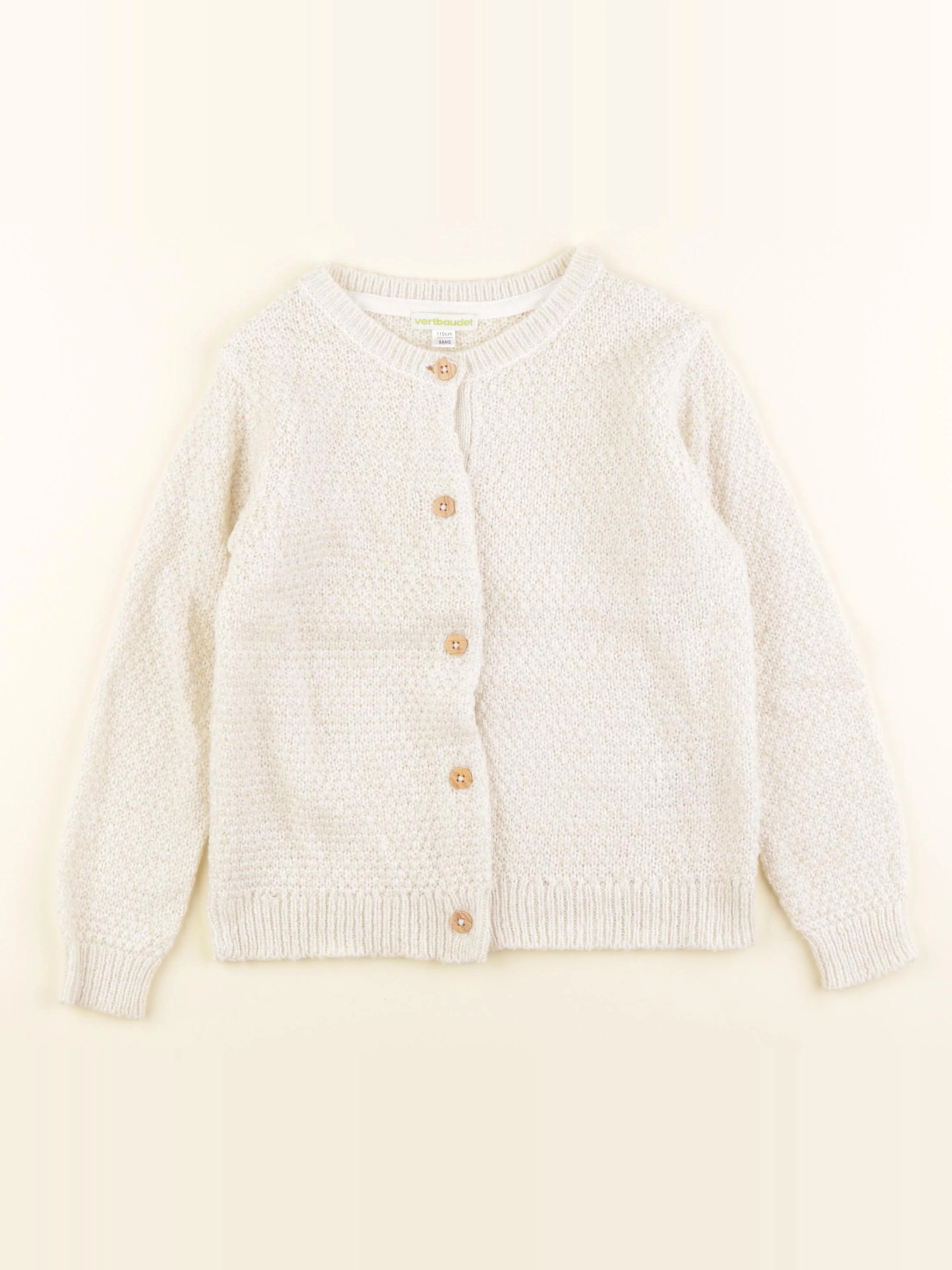 Vertbaudet - cape beige, or - 5 ans