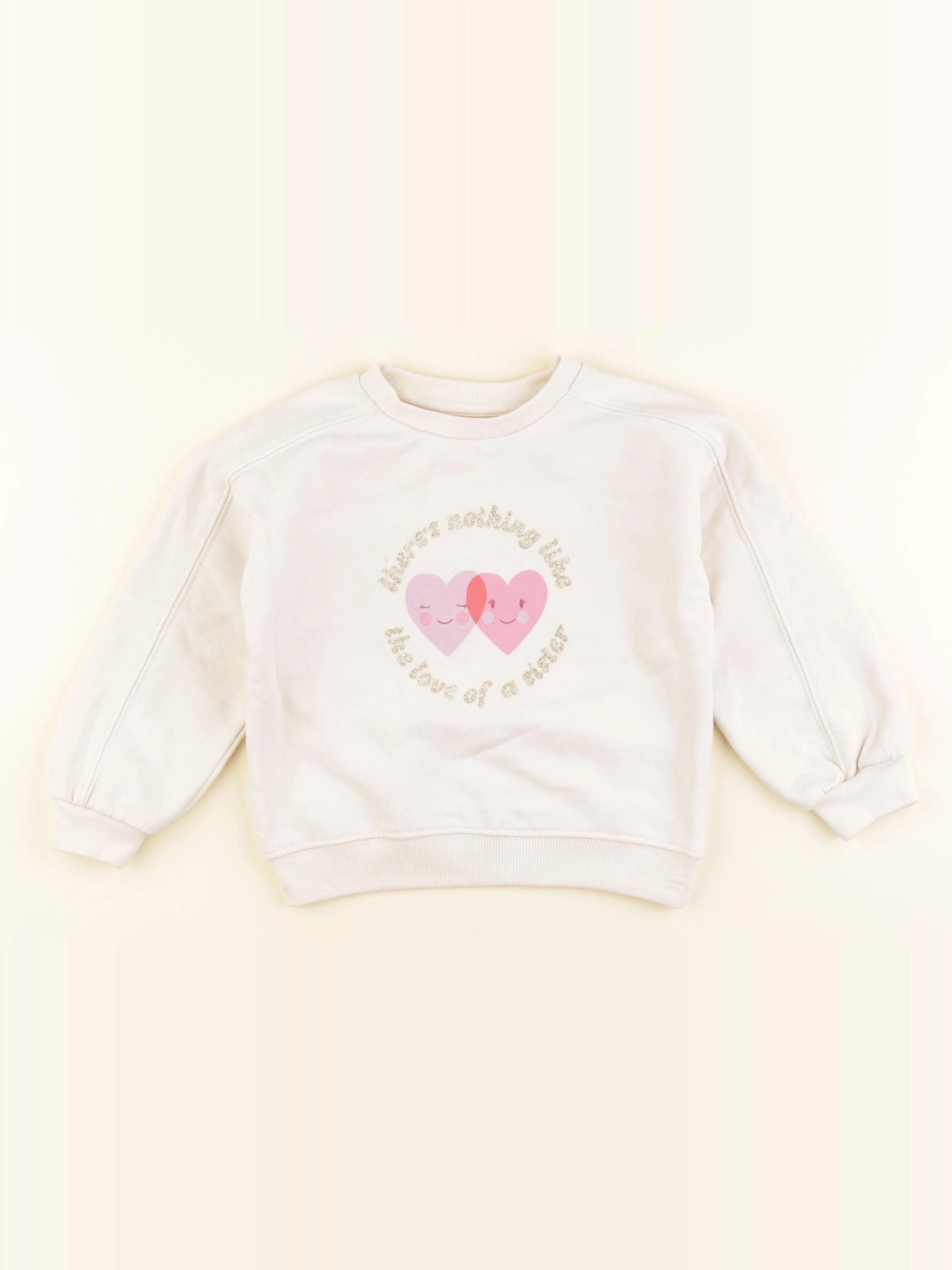 Vertbaudet - sweat beige - 3 ans