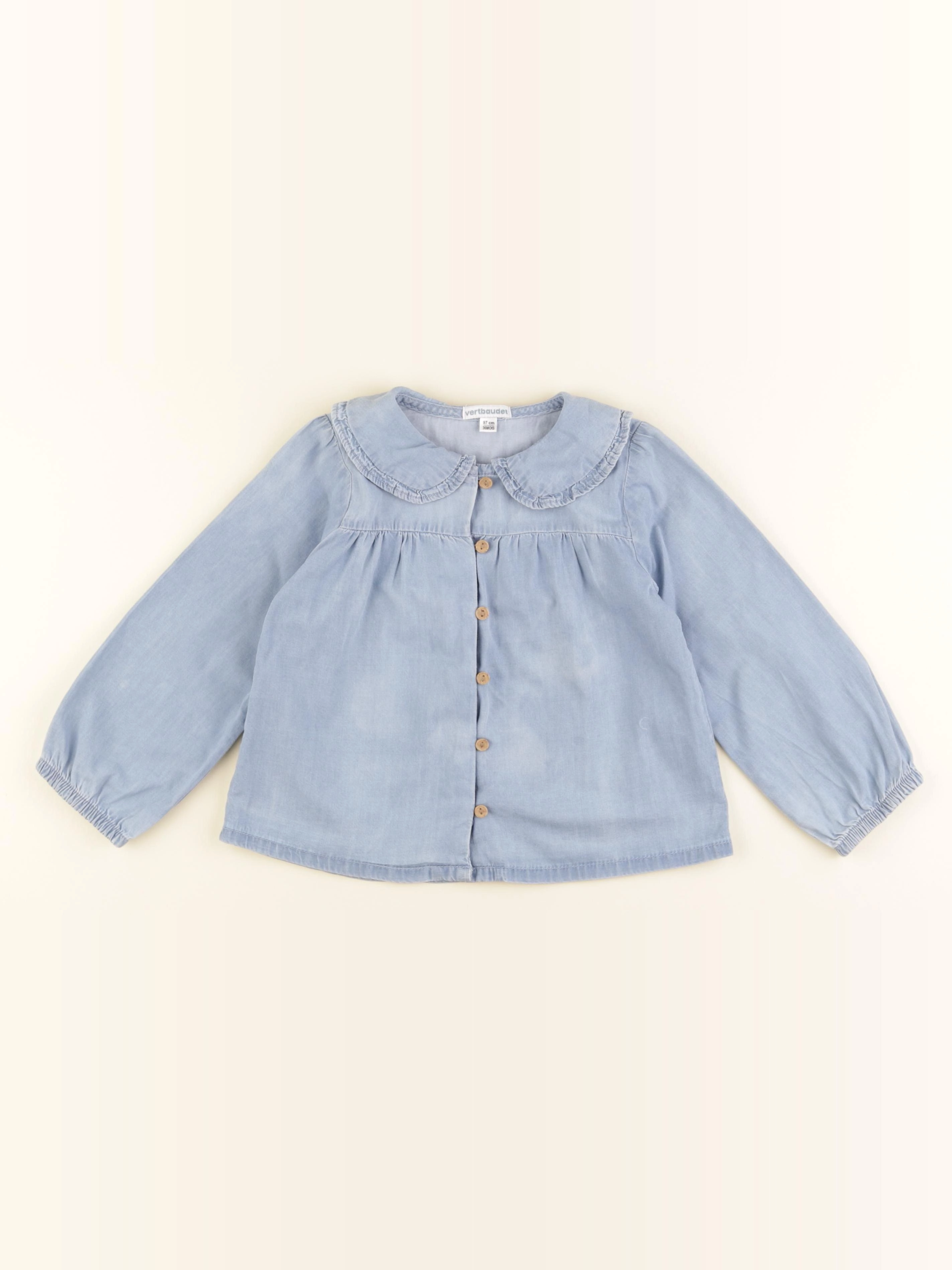 Vertbaudet - blouse bleu - 36 mois