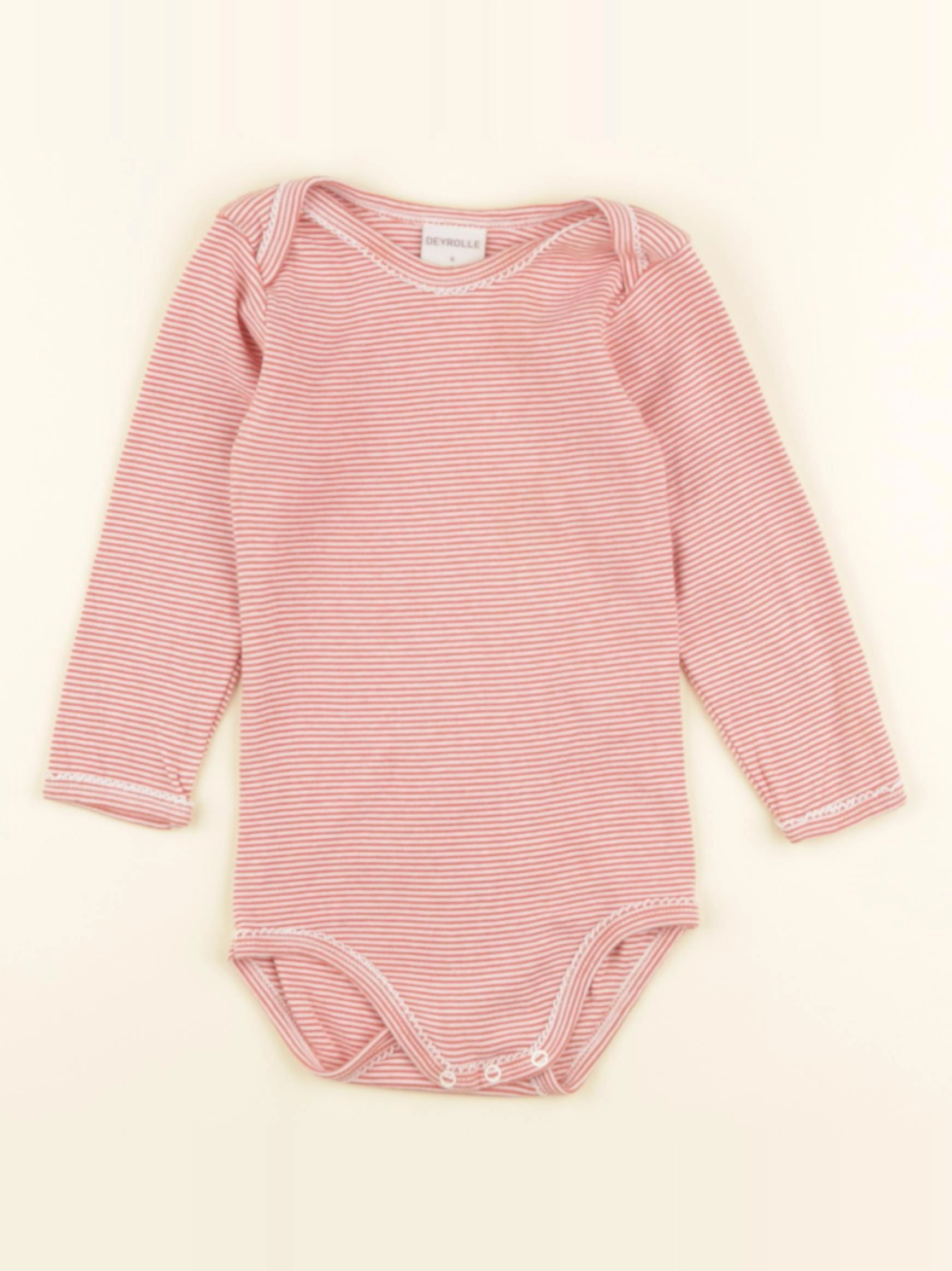 Petit Bateau - body blanc, rose - 24 mois