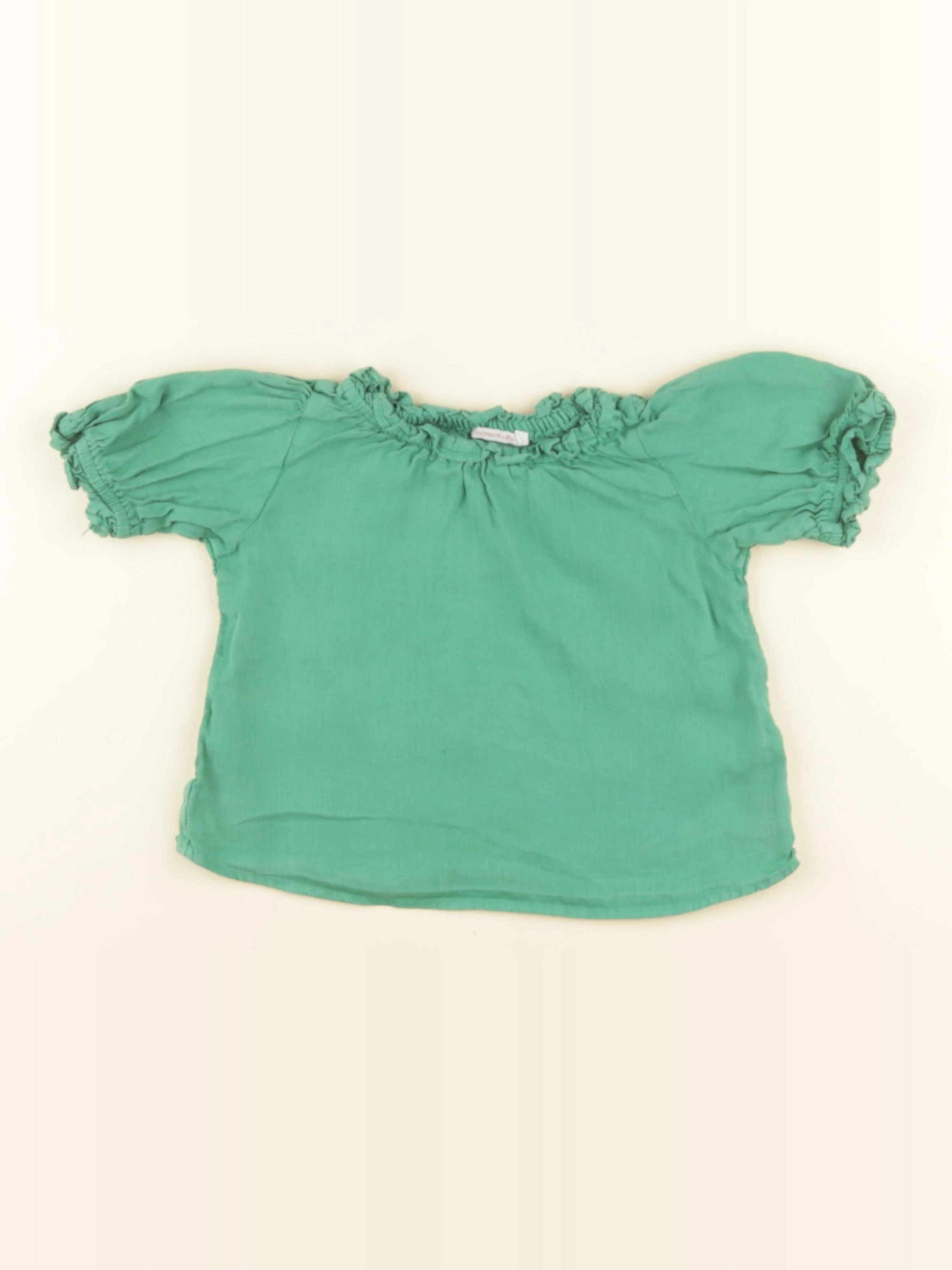 Monoprix - blouse vert - 3 ans
