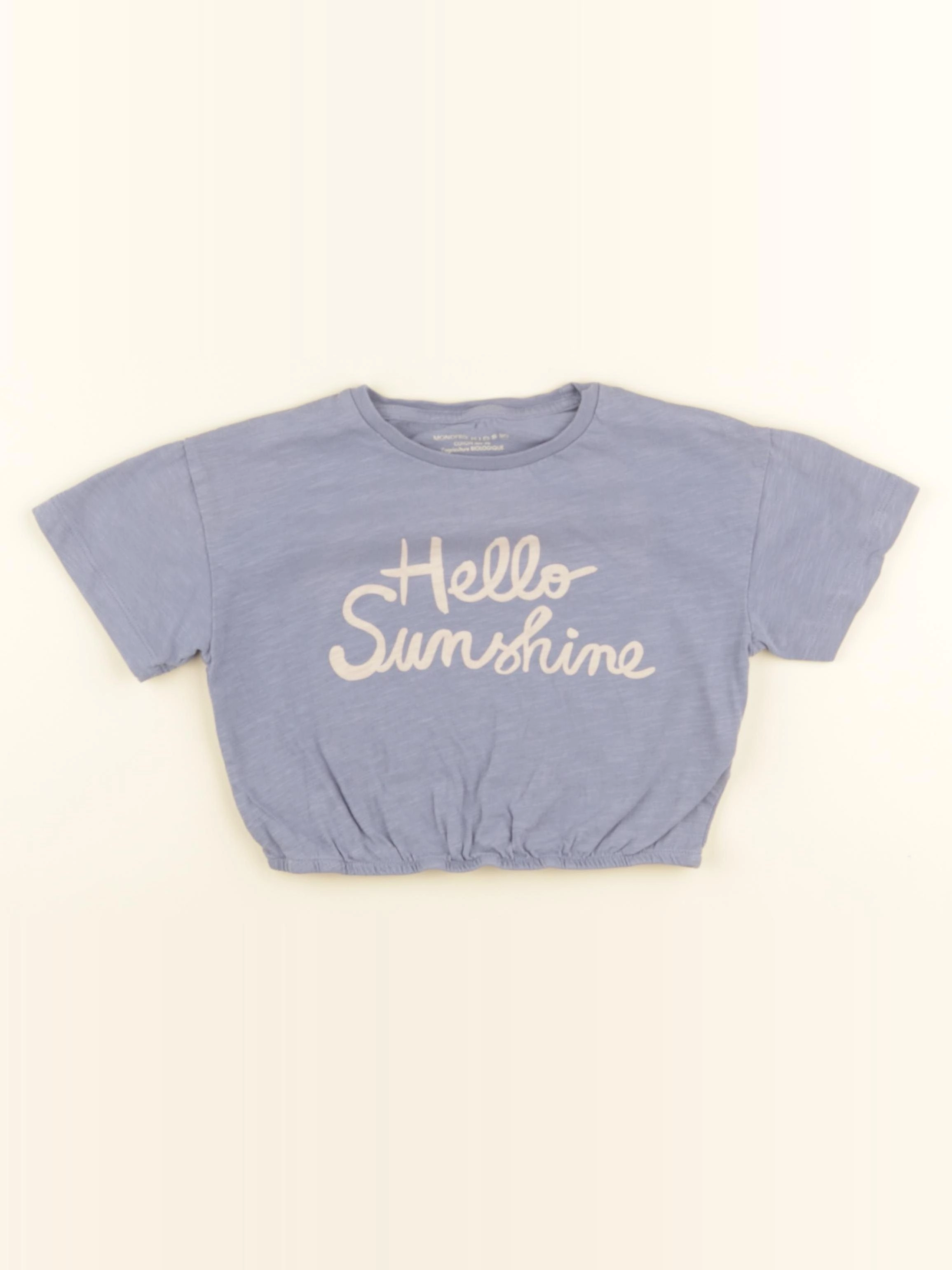 Monoprix - tee-shirt bleu - 4 ans