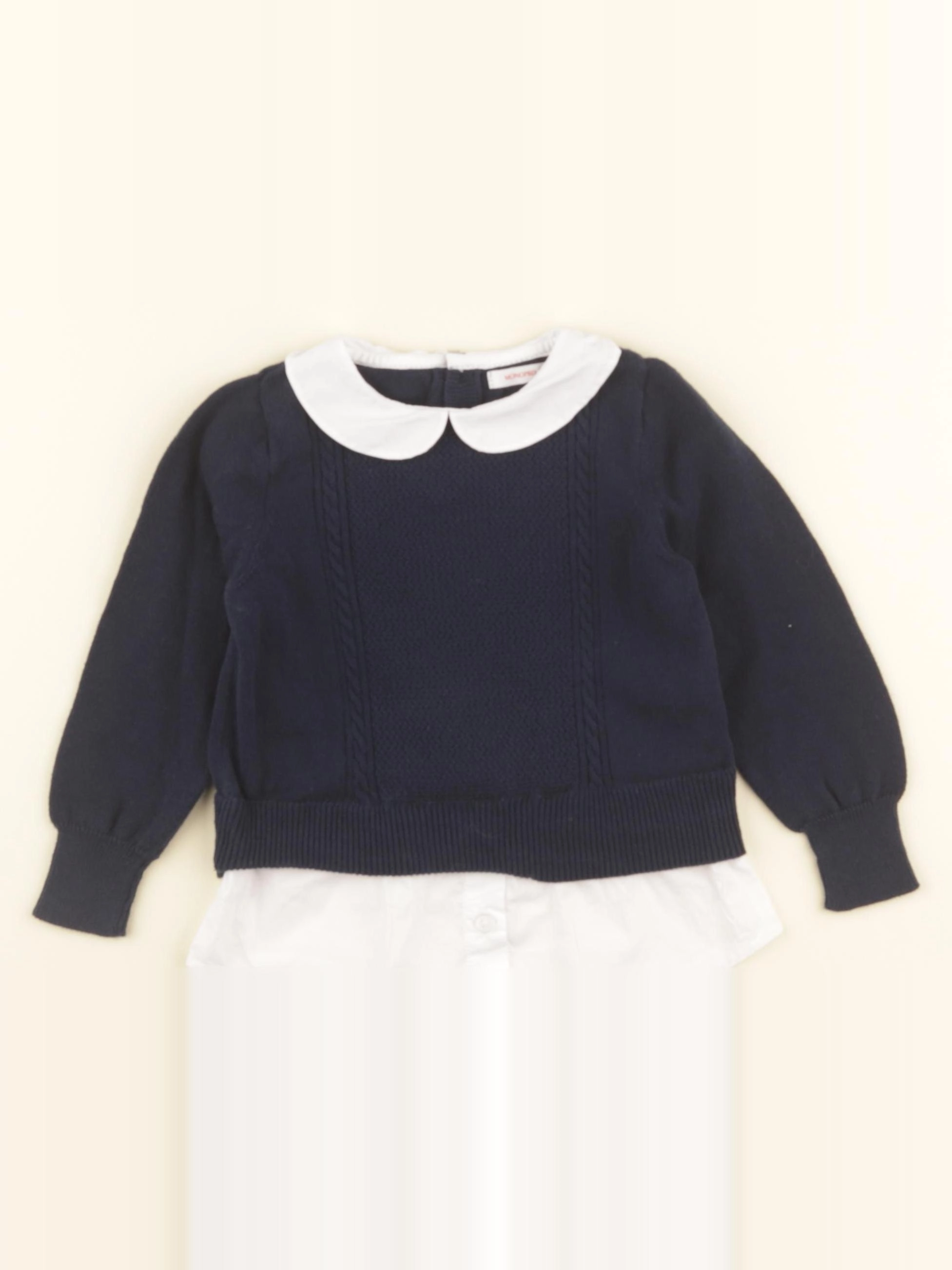 Monoprix - pull bleu - 3 ans