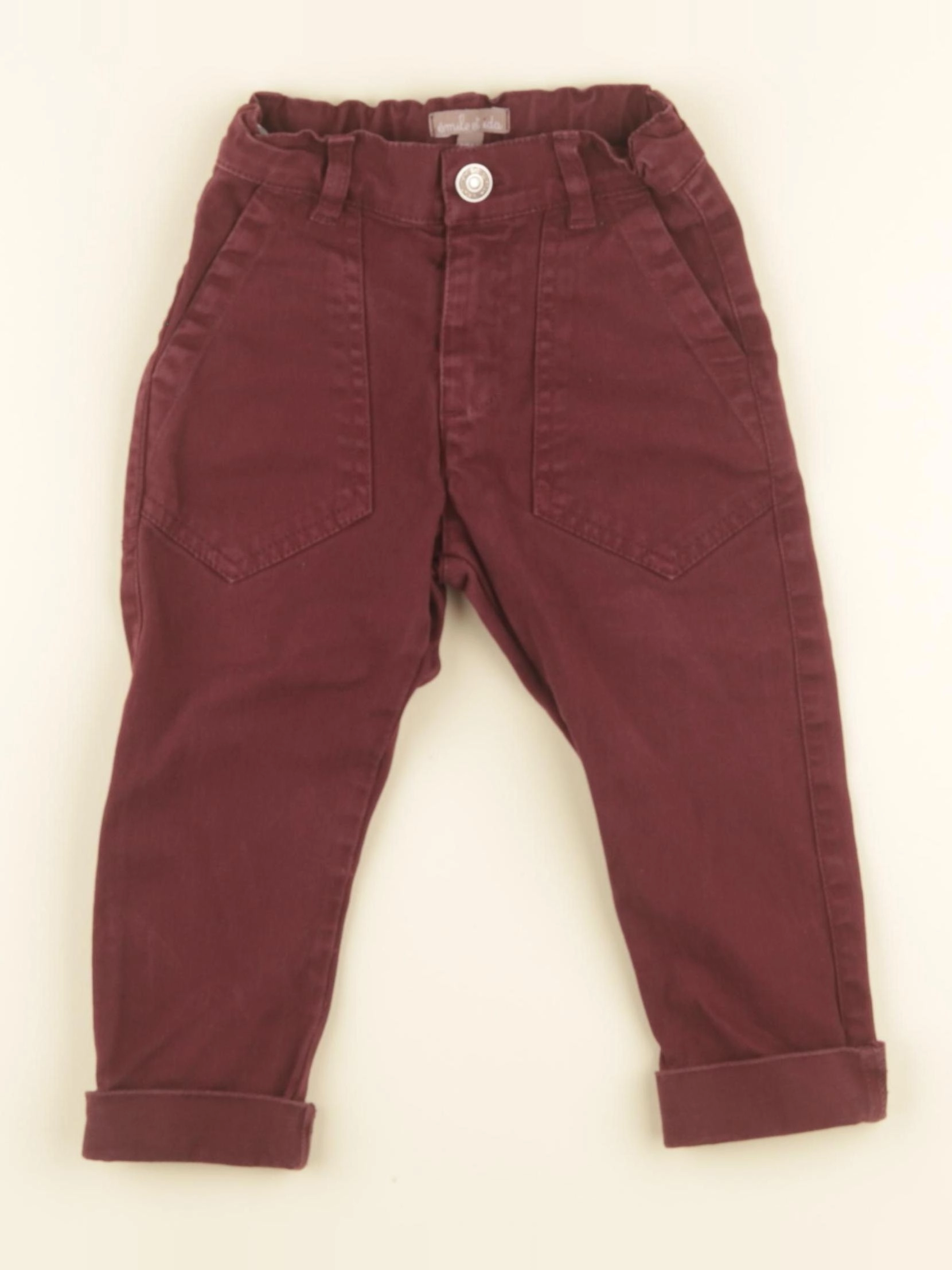 Emile et Ida - pantalon rouge - 18 mois