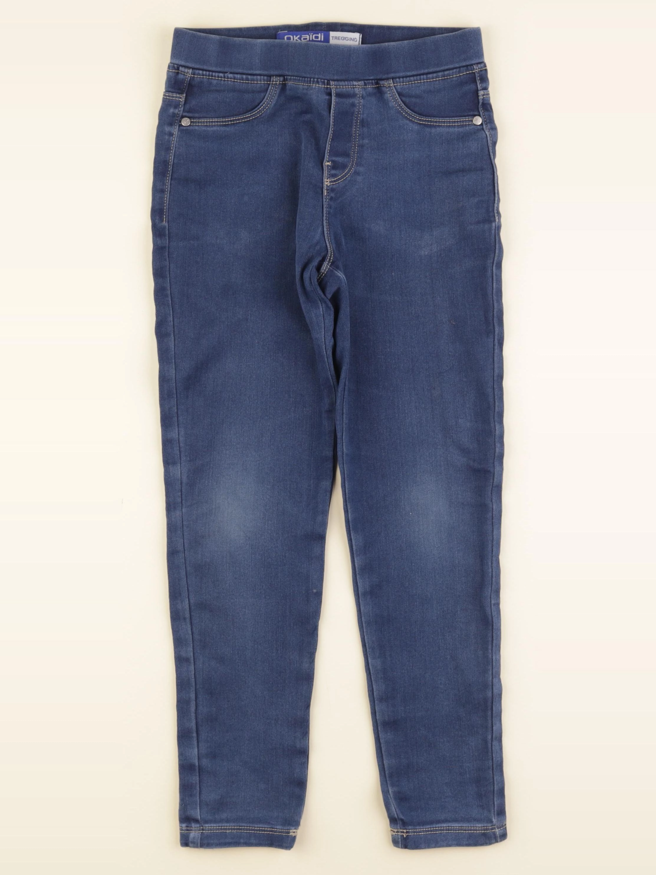 Okaidi - jegging bleu - 7 ans