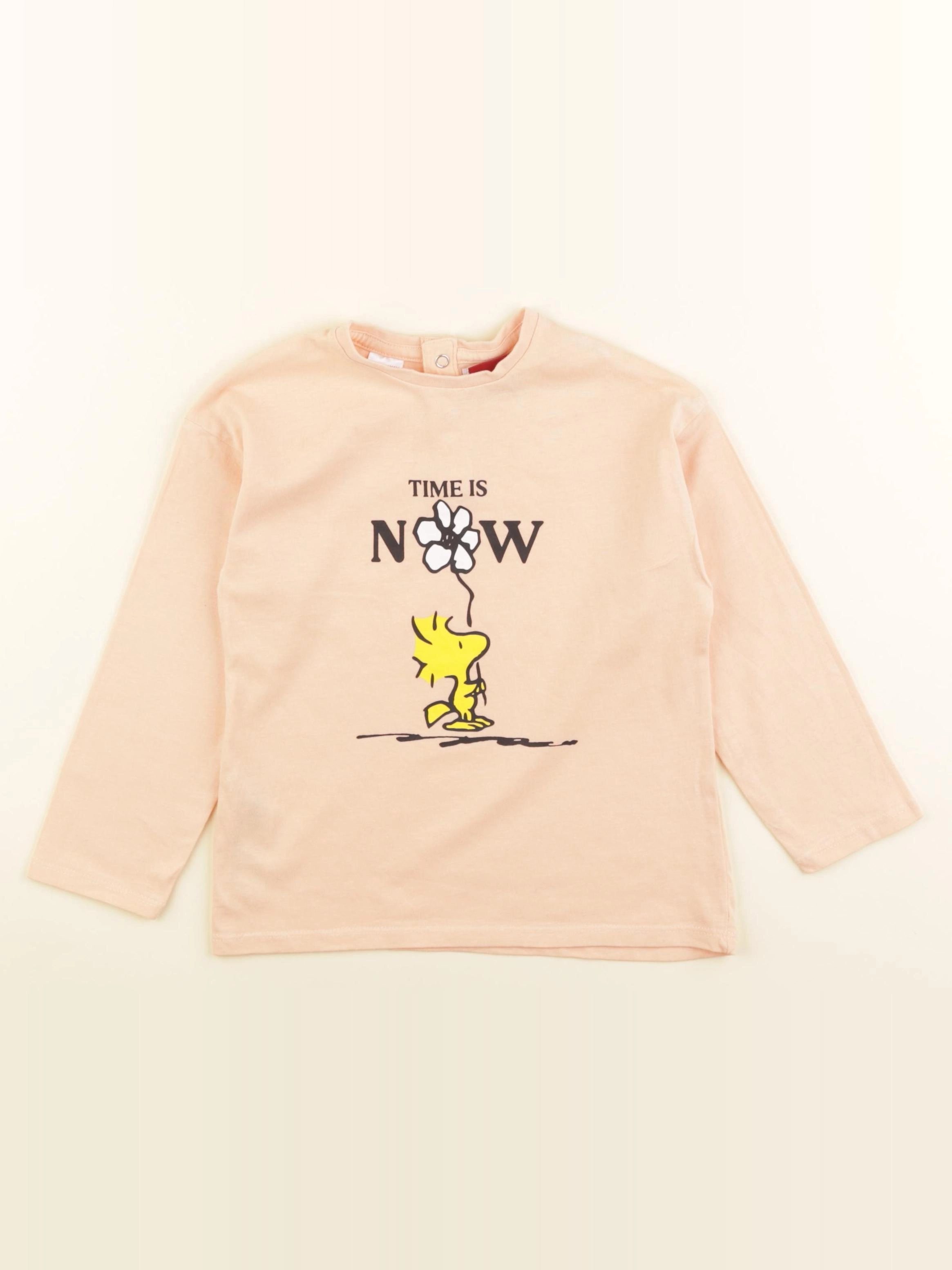 Mango - tee-shirt orange - 3/4 ans