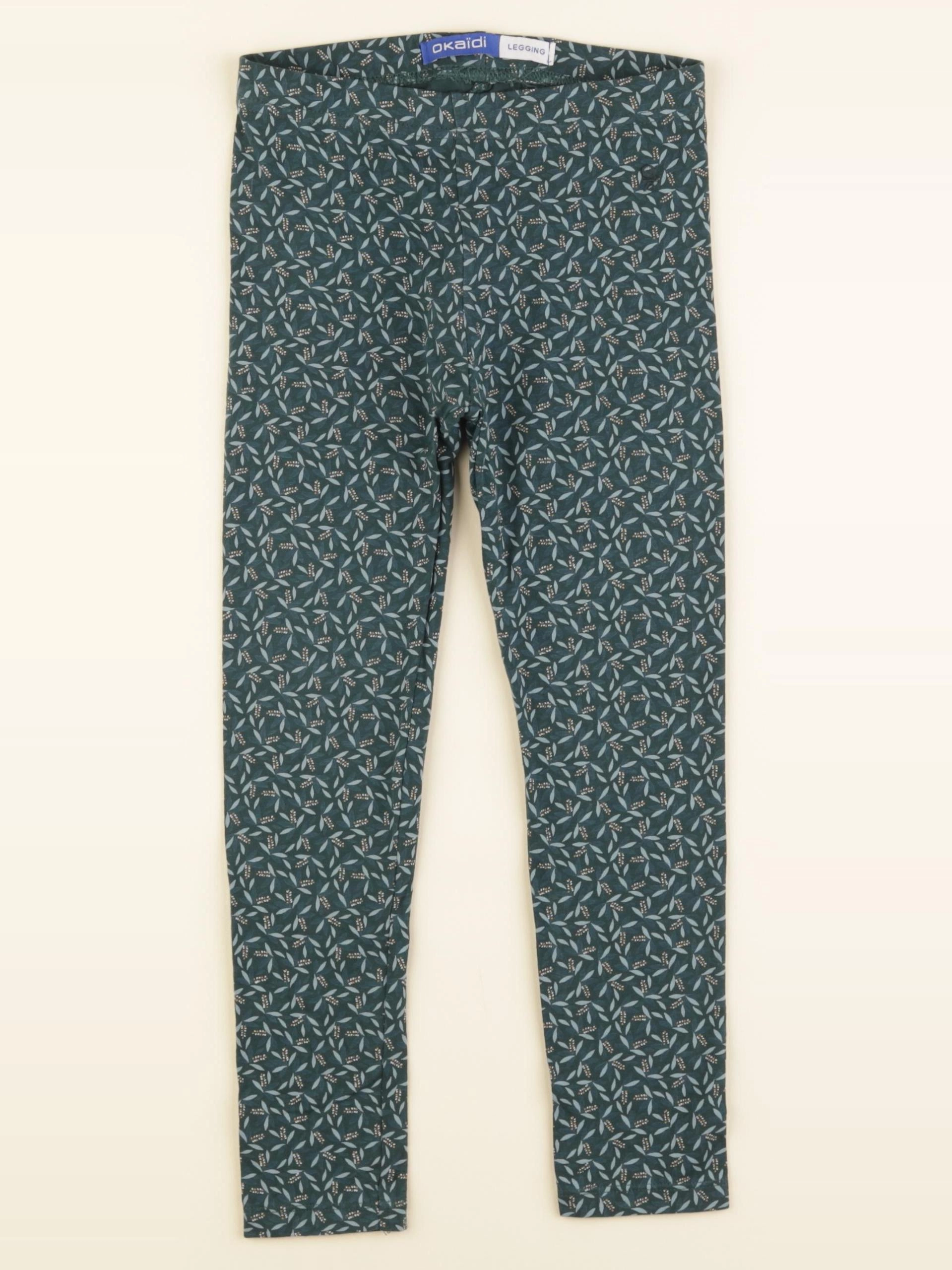 Okaidi - legging vert - 6 ans