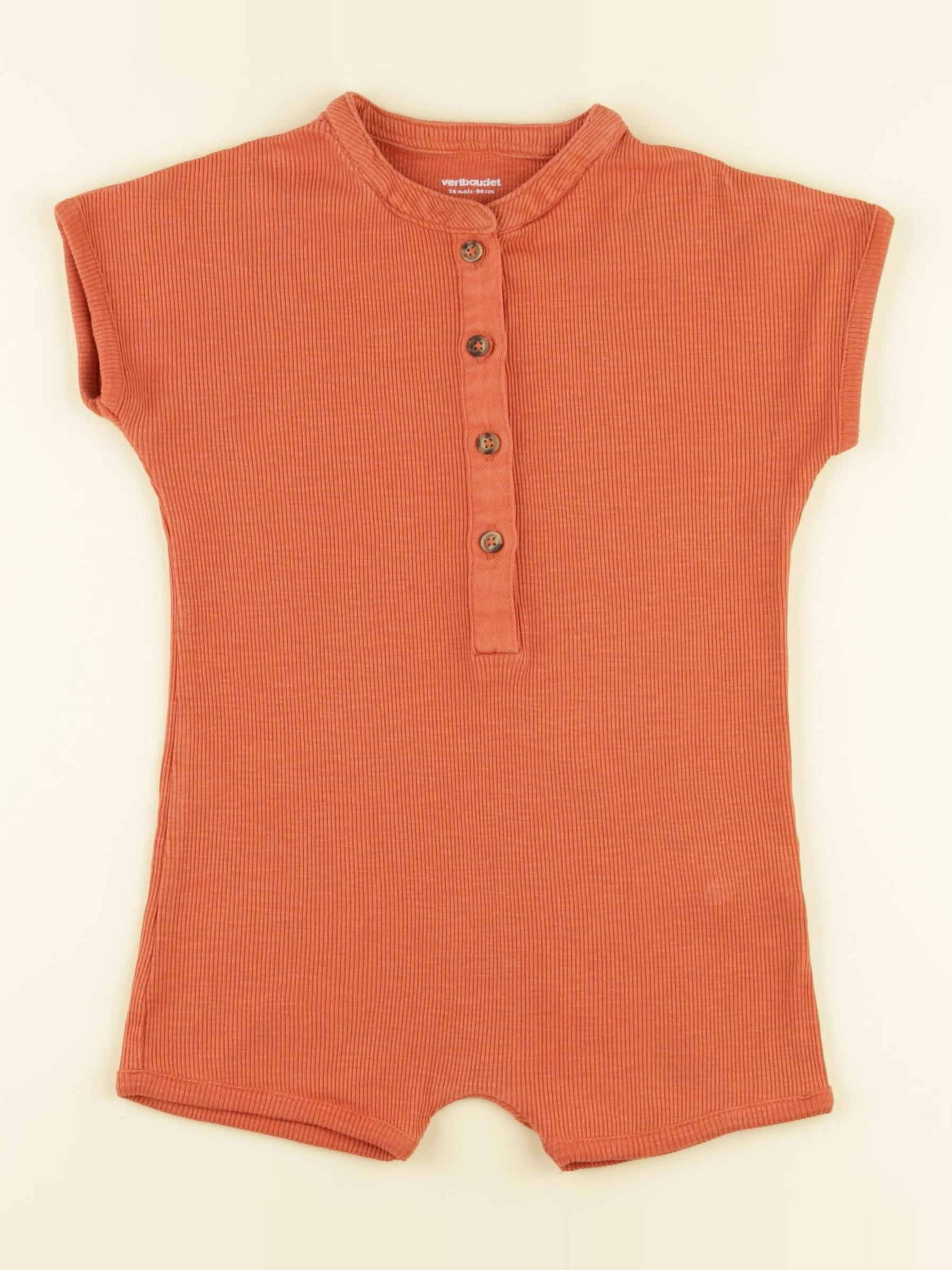 Vertbaudet - combinaison orange - 36 mois