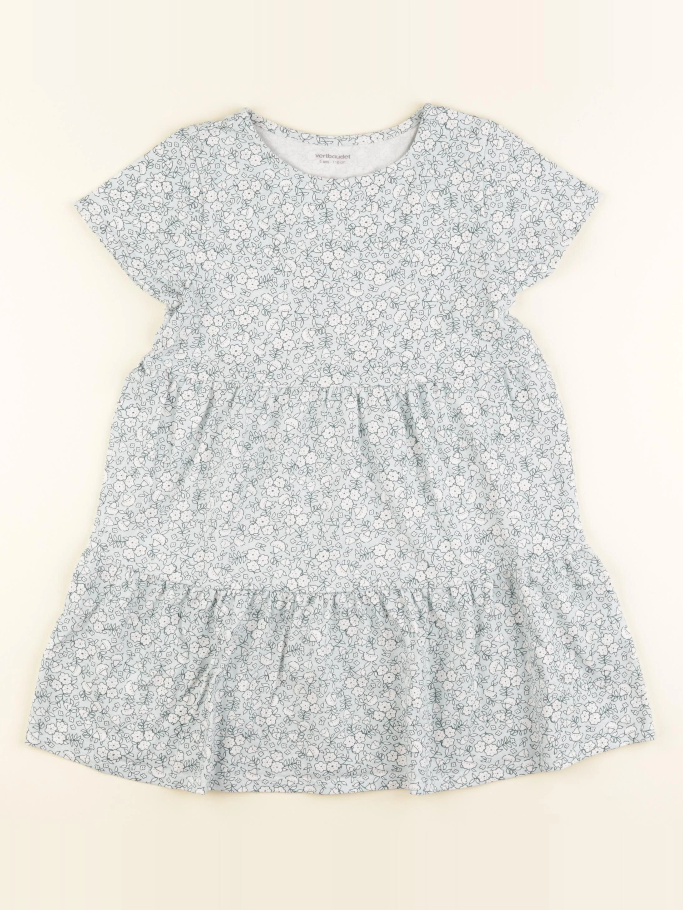 Vertbaudet - robe vert - 5 ans