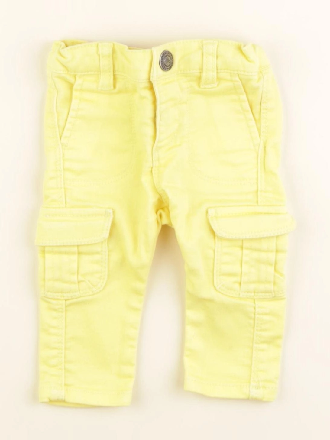 Vertbaudet - pantalon jaune - 3 mois