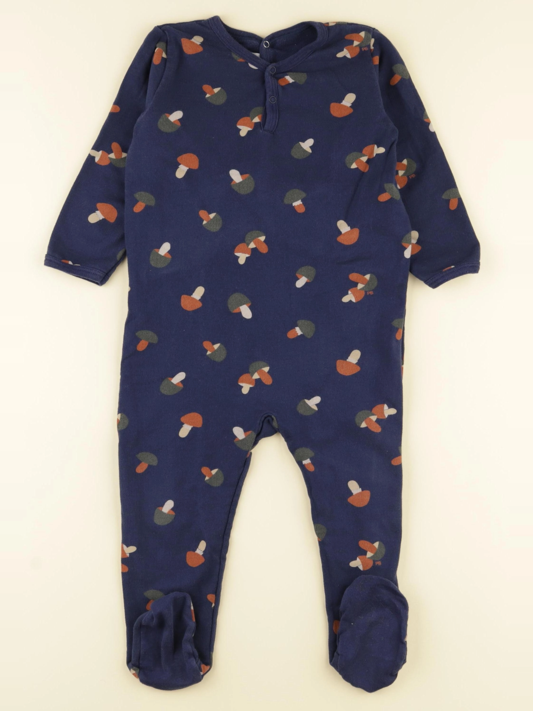 Petit Bateau - pyjama coton bleu - 24 mois