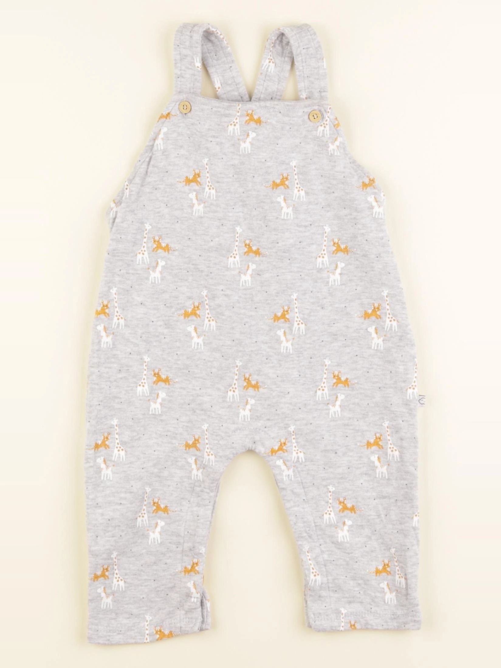 Vertbaudet - salopette gris - 6 mois