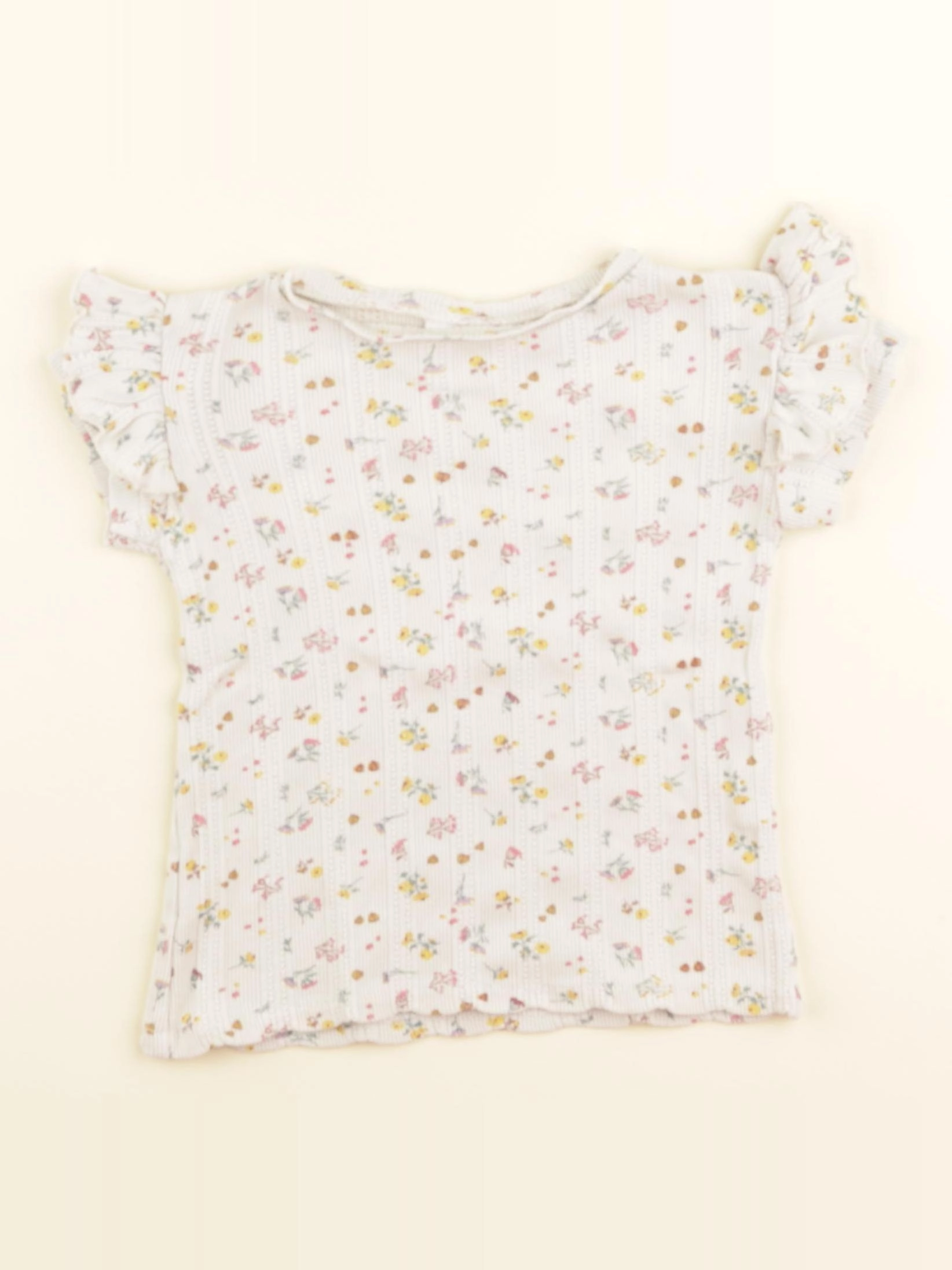 Zara - tee-shirt beige - 3/4 ans