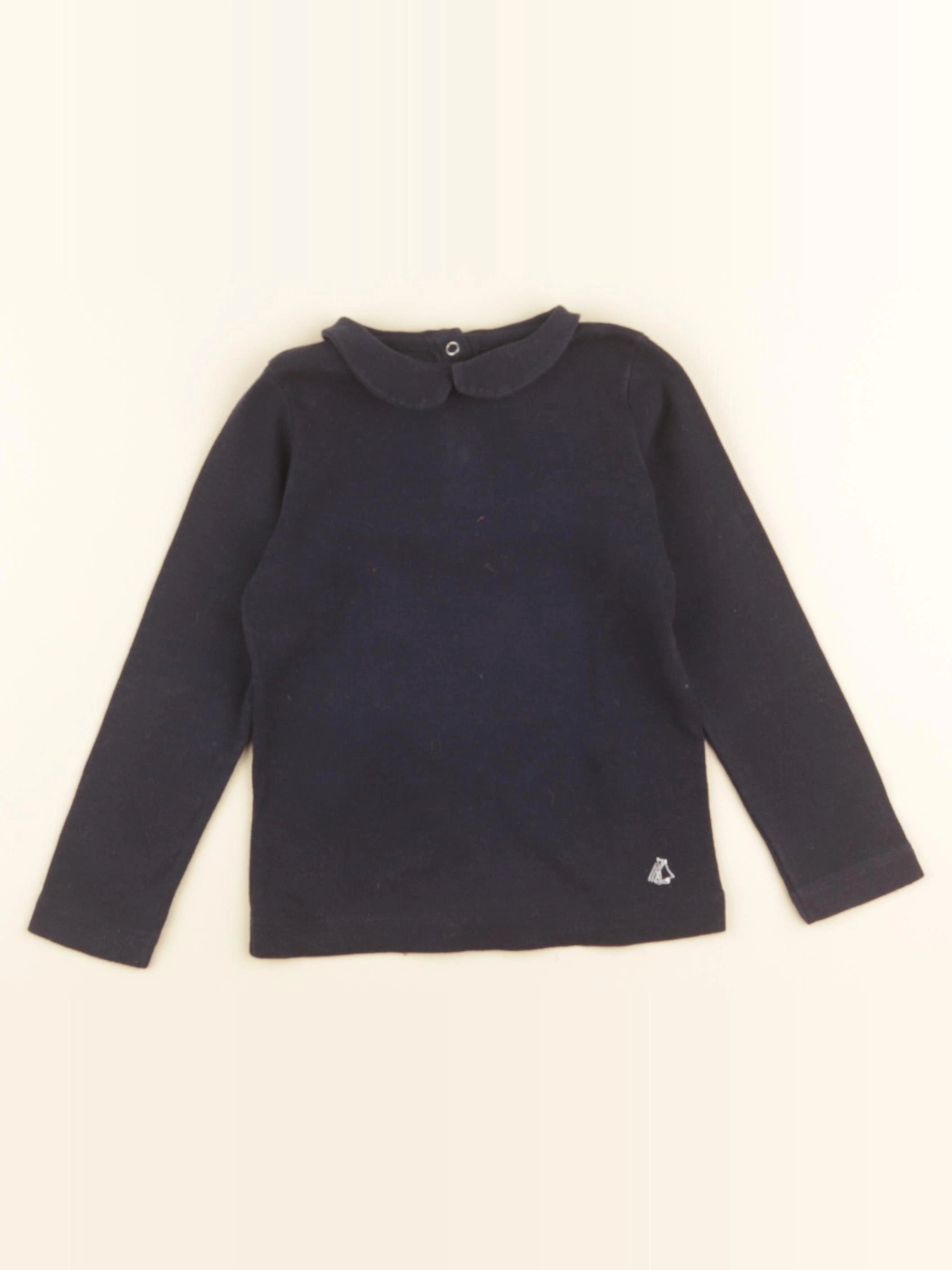 Petit Bateau - tee-shirt bleu - 3 ans