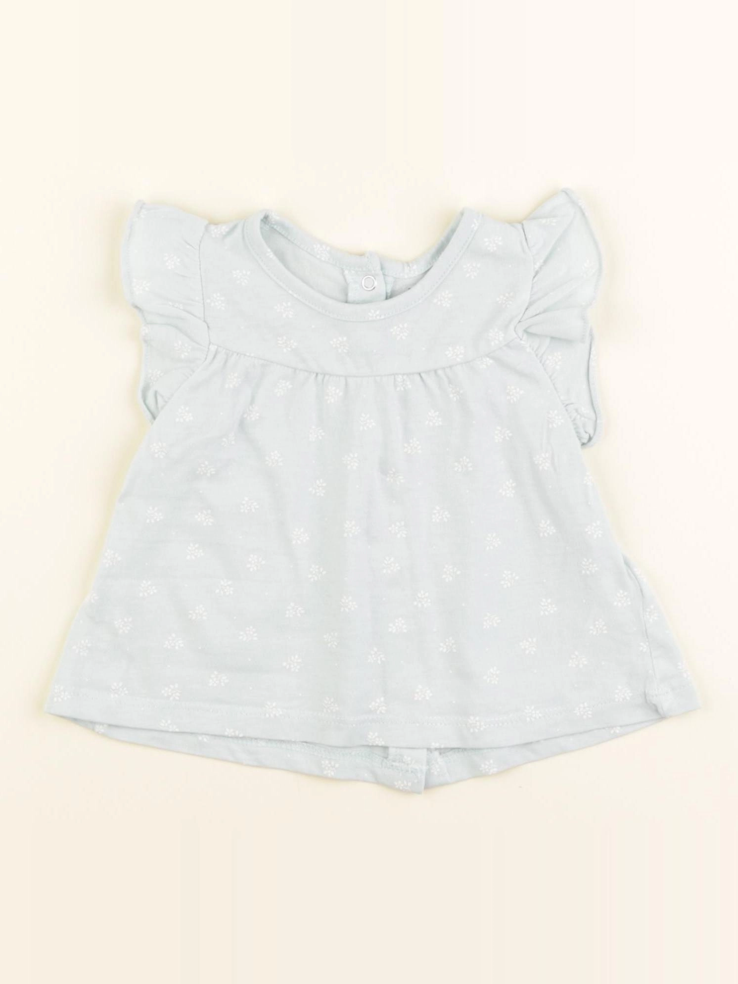 Vertbaudet - tee-shirt bleu - 9 mois