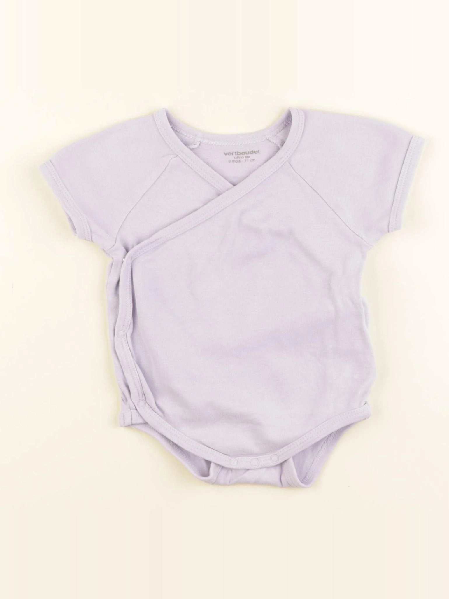 Vertbaudet - body violet - 9 mois