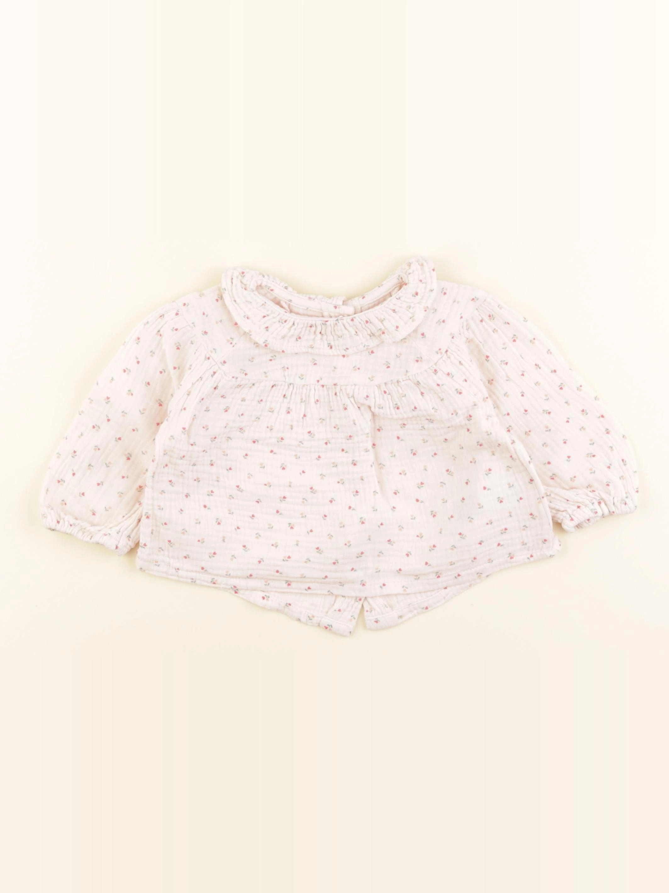 Vertbaudet - blouse rose - 9 mois