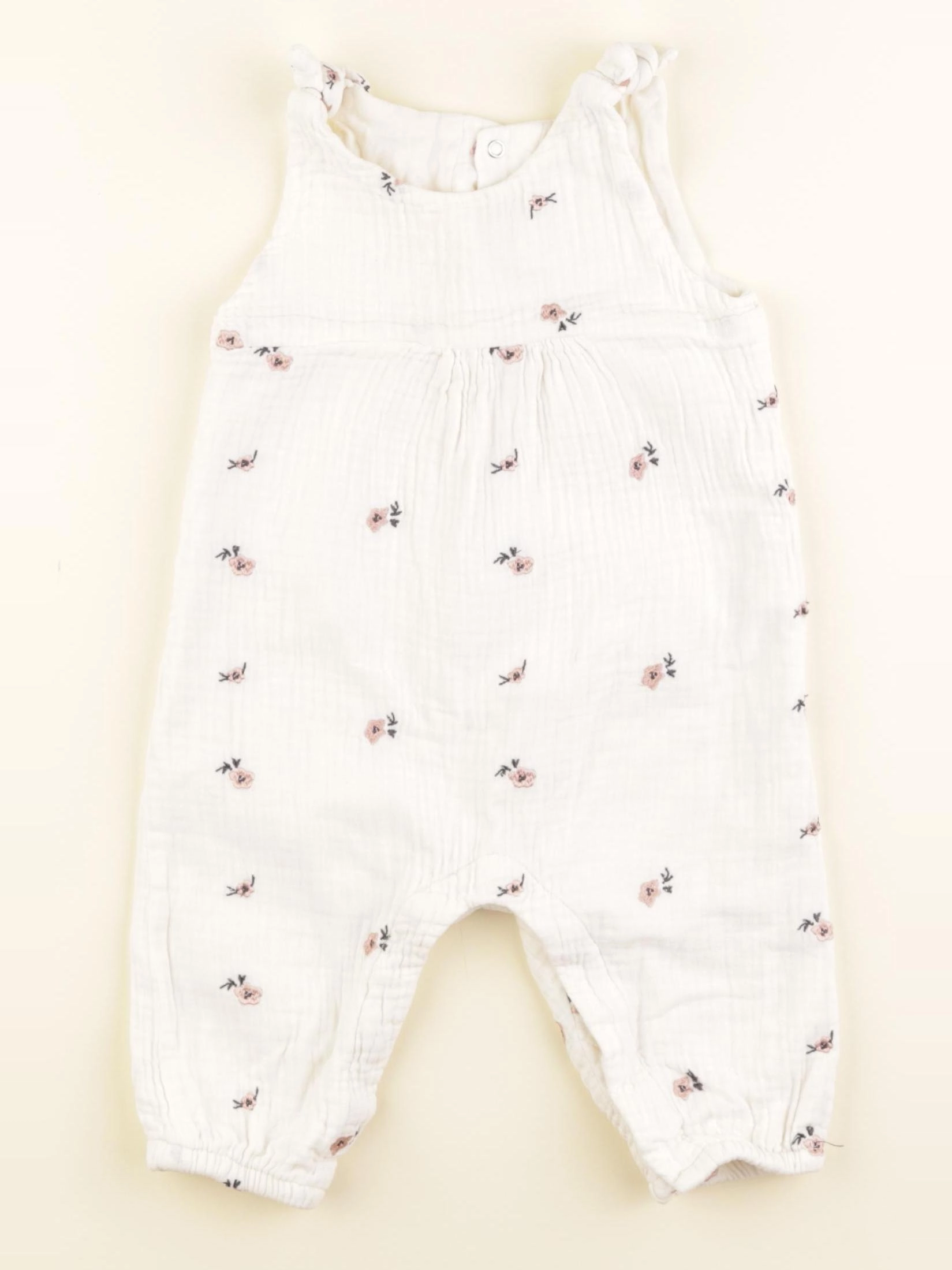 Vertbaudet - combinaison blanc - 9 mois