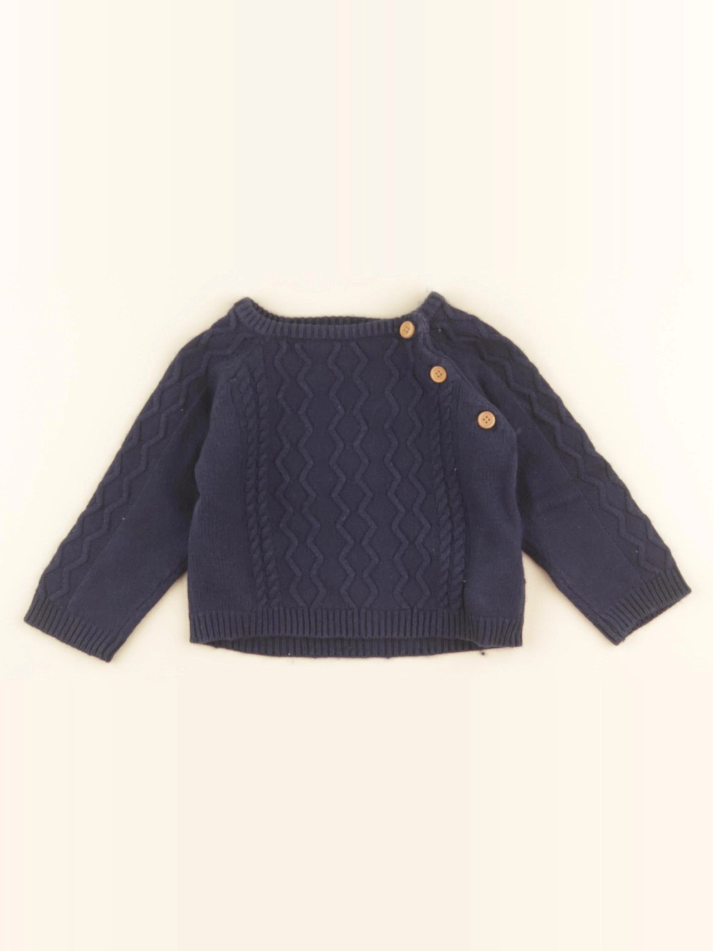 Cyrillus - pull bleu - 18 mois