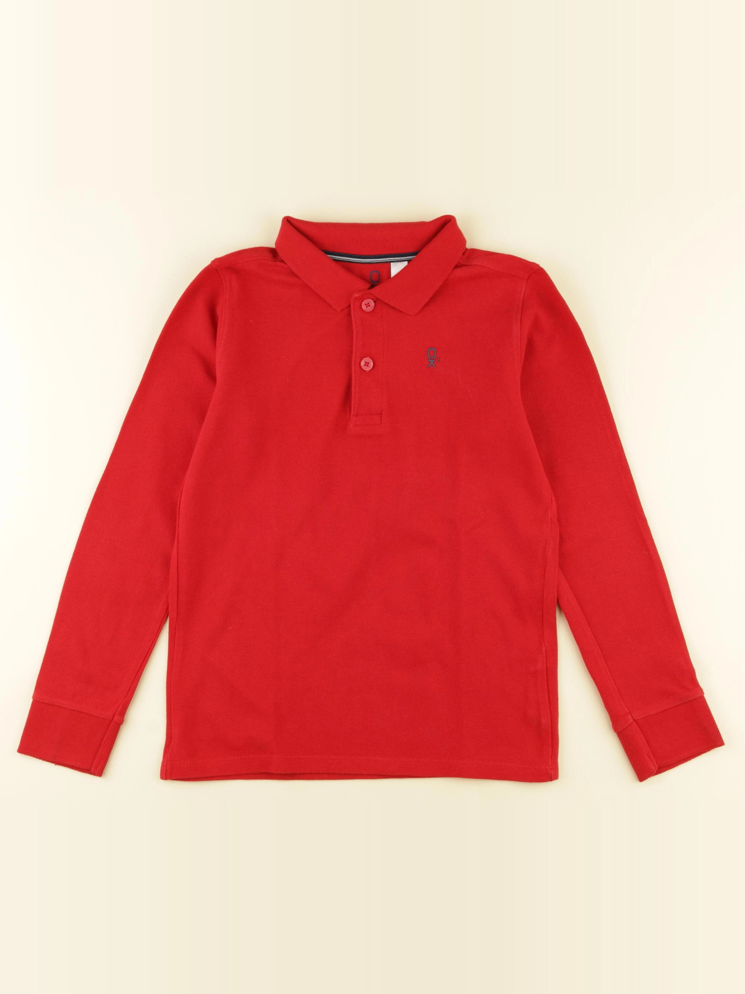 Okaidi - polo rouge - 10 ans
