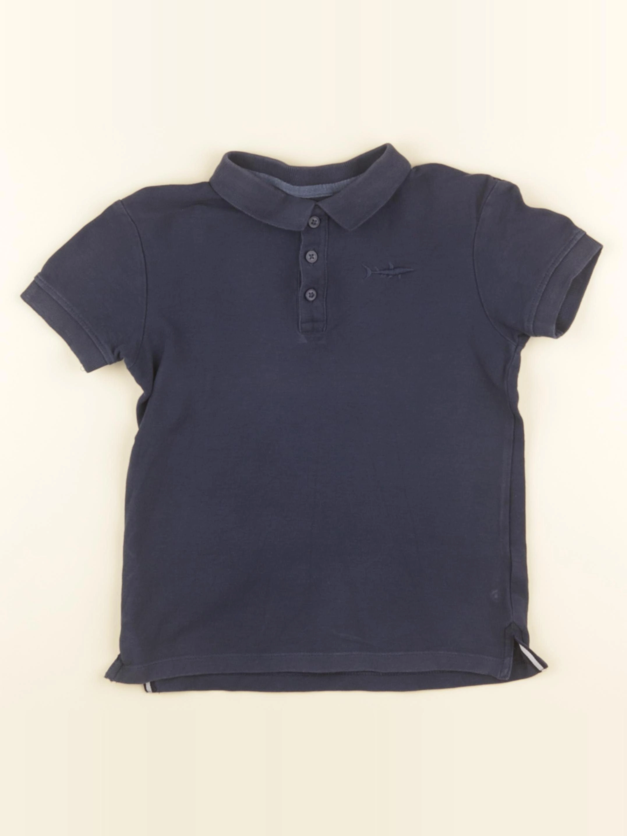 Vertbaudet - polo bleu - 8 ans