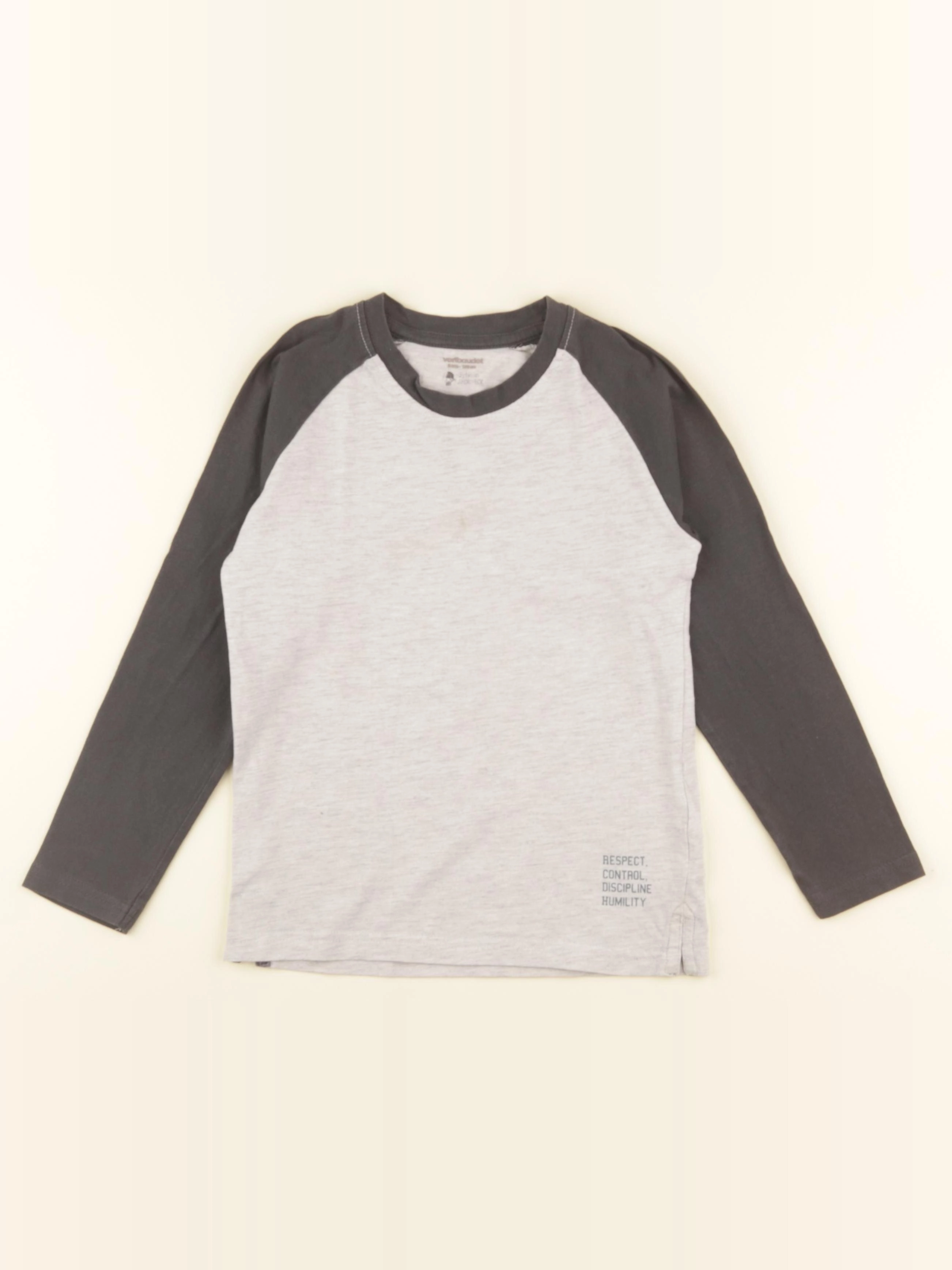 Vertbaudet - tee-shirt gris - 8 ans