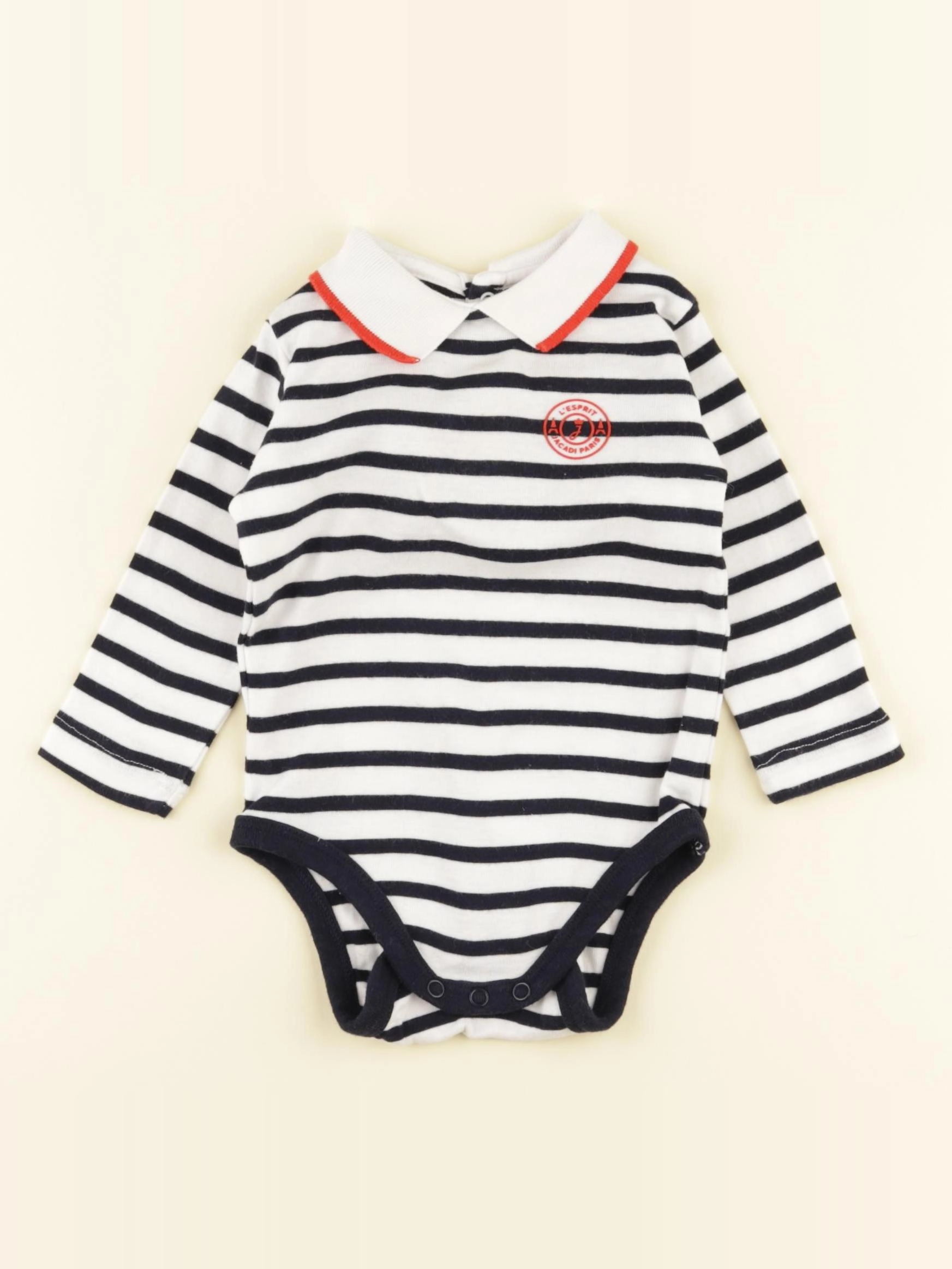 Jacadi - body à col bleu - 6 mois