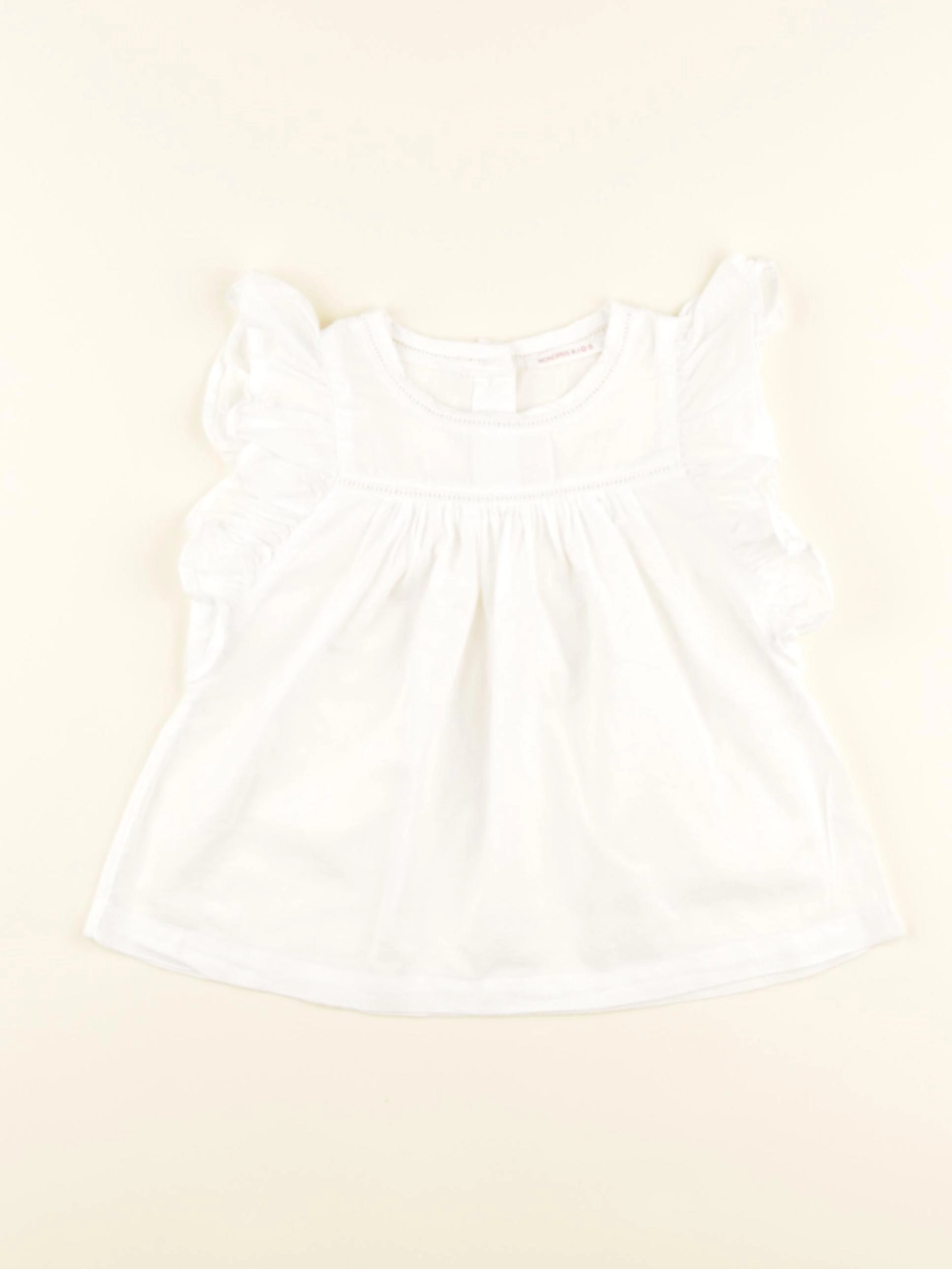 Monoprix - blouse blanc - 3 ans
