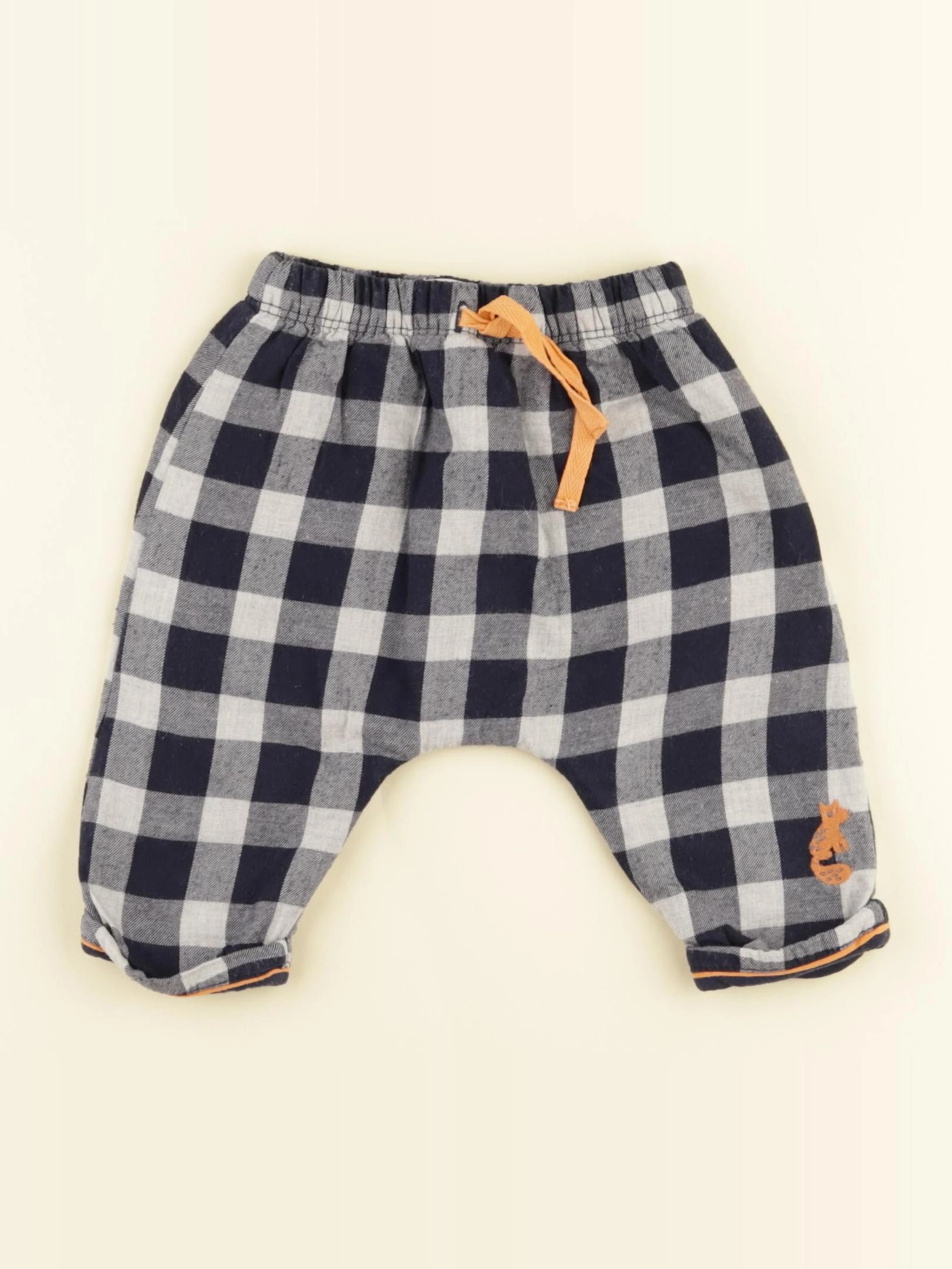 Cadet Rousselle - sarouel doublé bleu - 6 mois