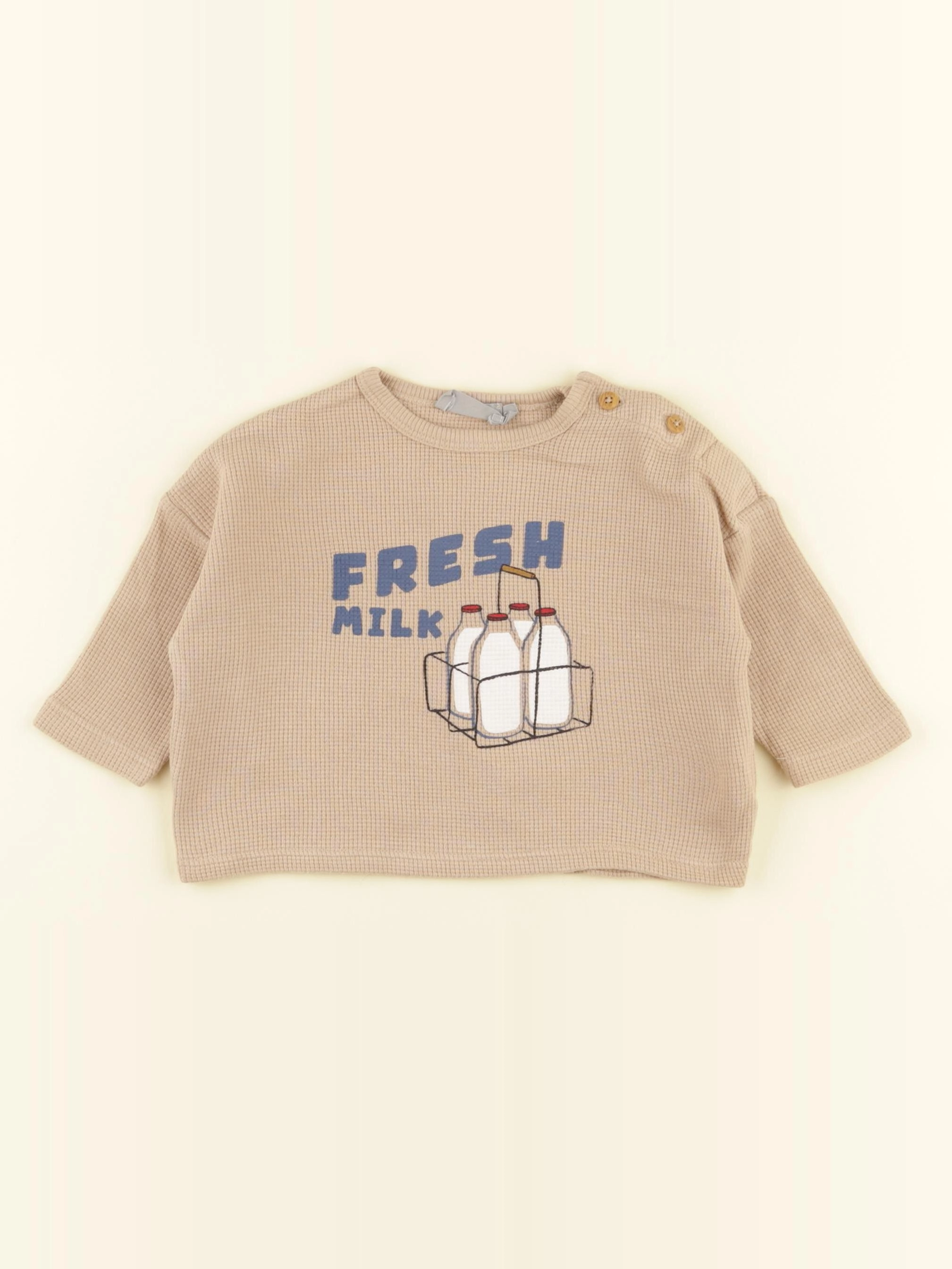 Boutchou - tee-shirt marron - 6 mois