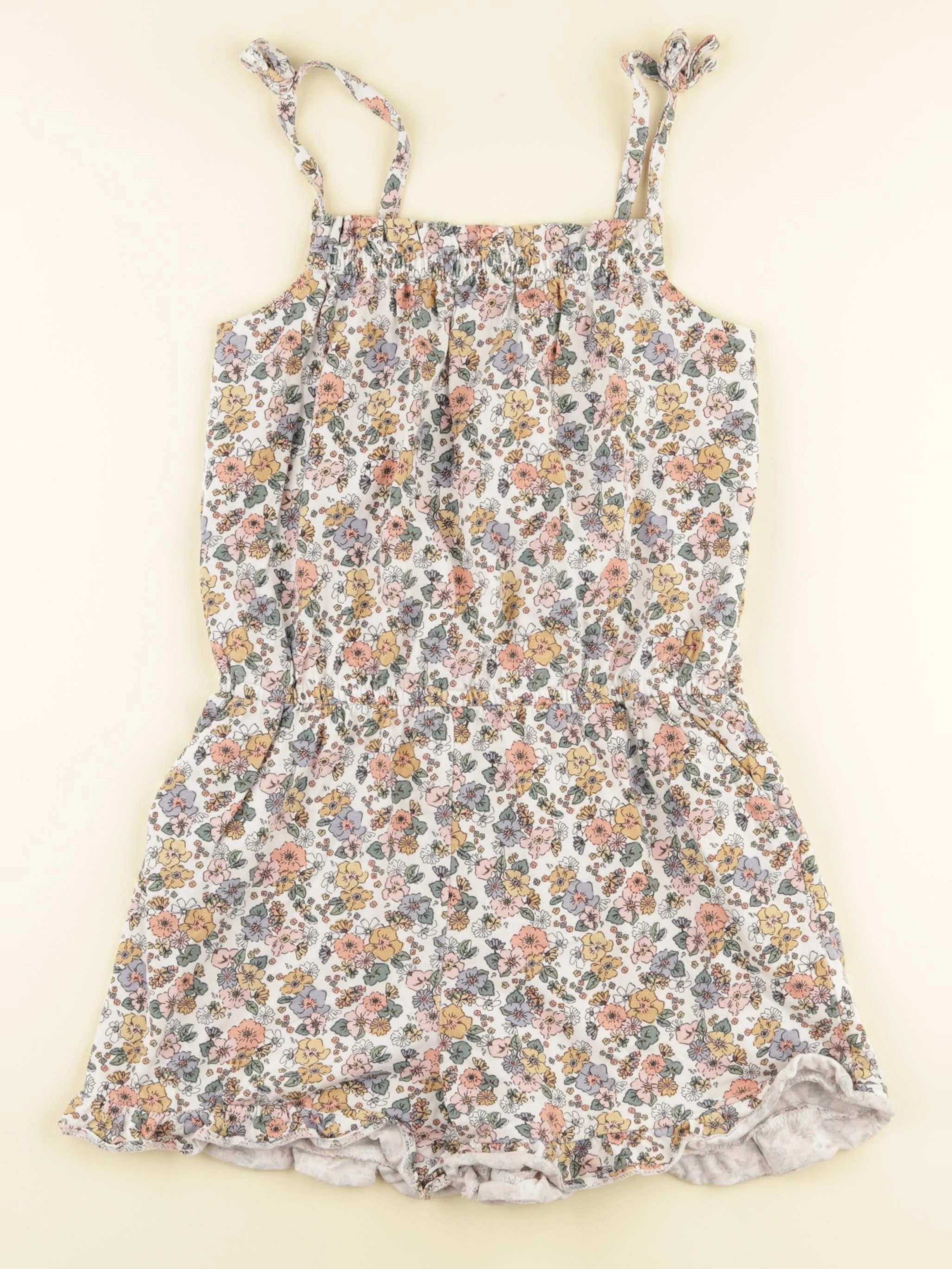 Vertbaudet - combinaison blanc, multicolore - 10 ans