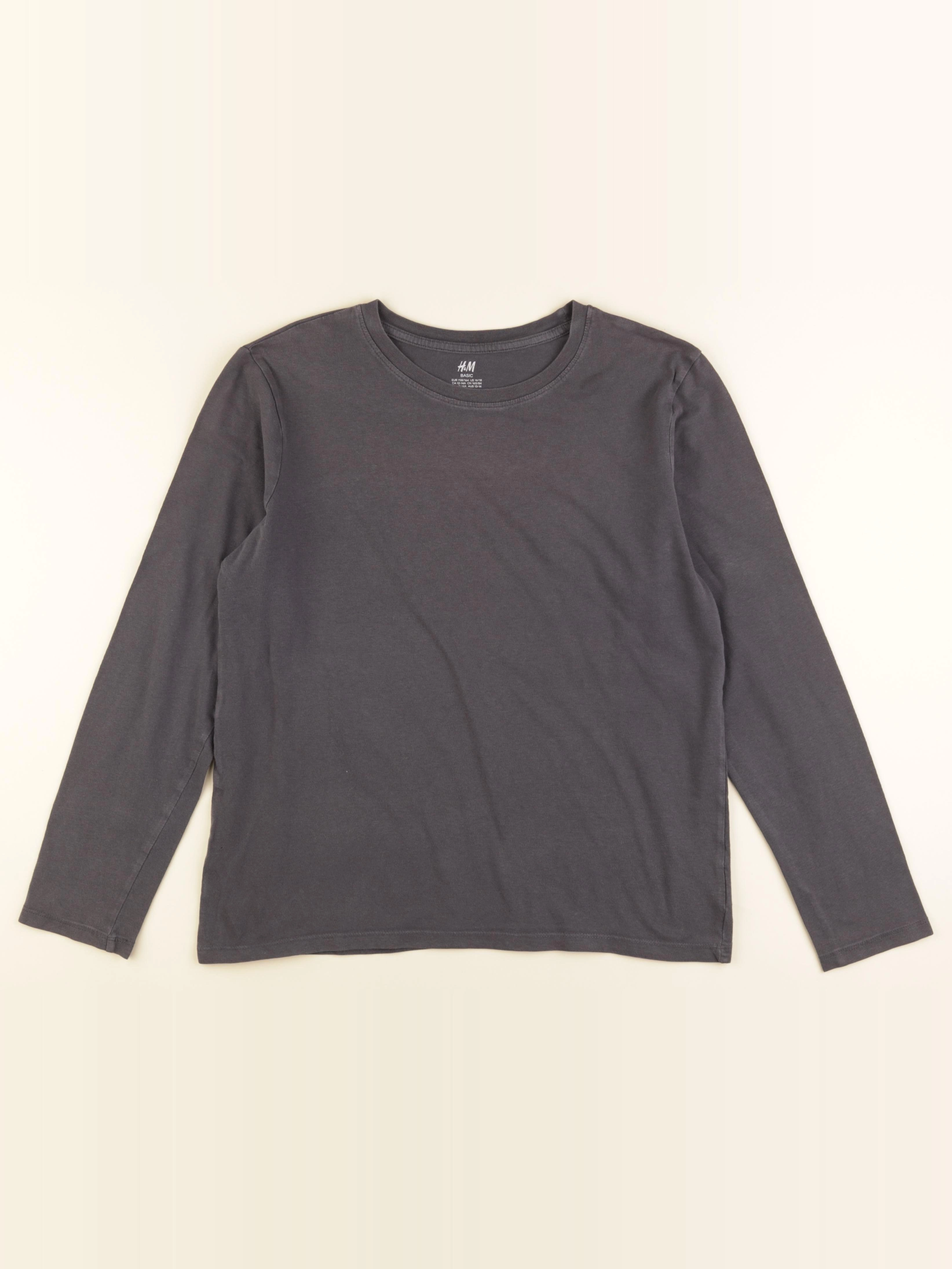 H&M - tee-shirt gris - 12/14 ans