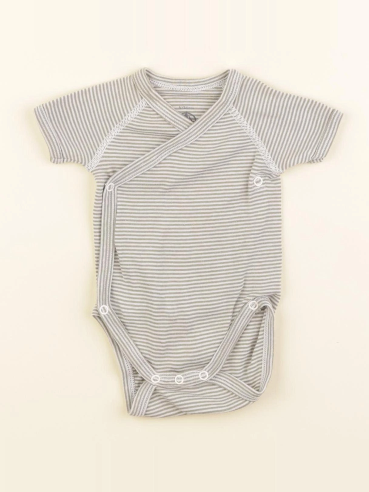 Petit Bateau - body vert - 0 mois