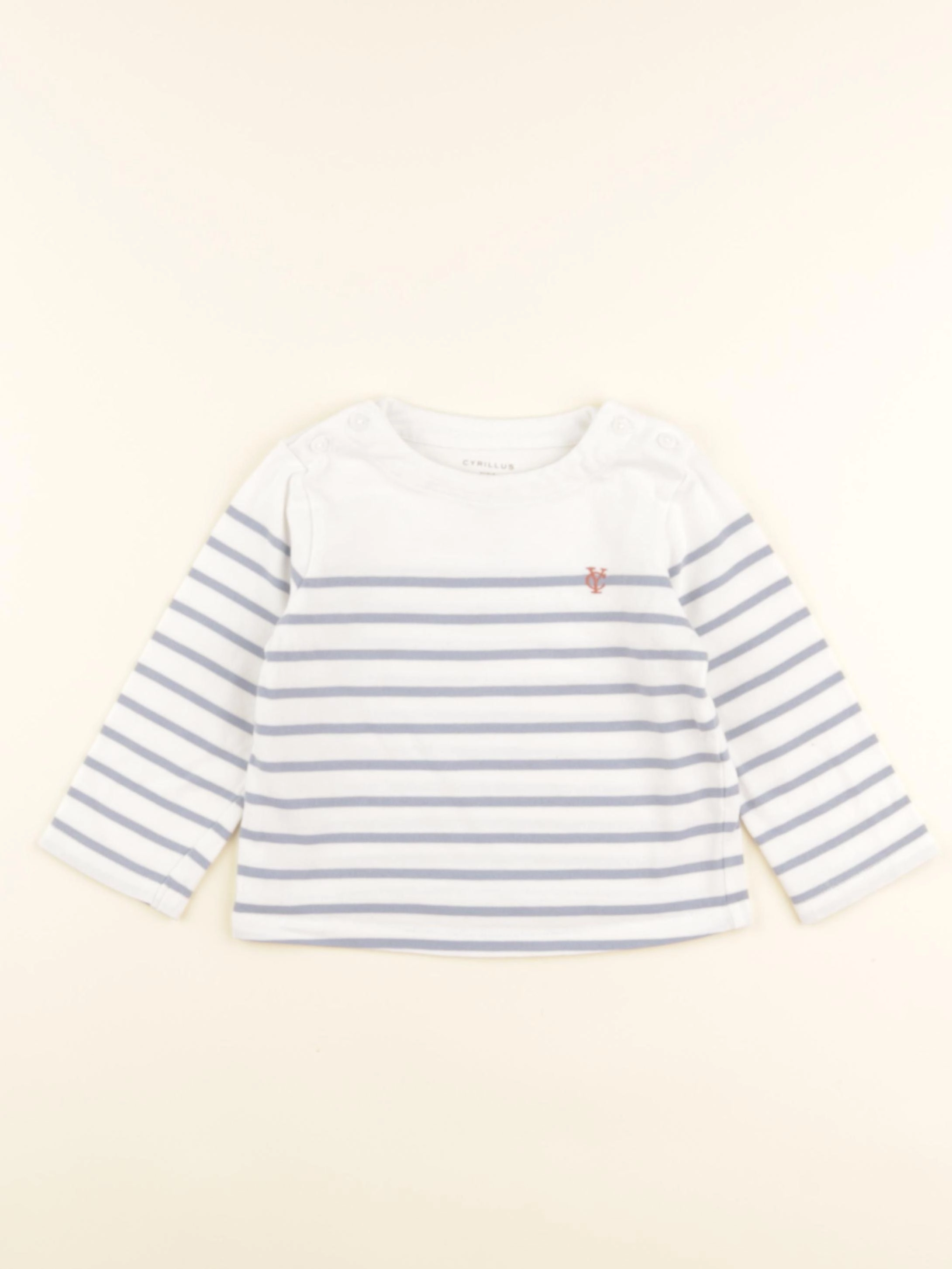 Cyrillus - tee-shirt bleu - 24 mois