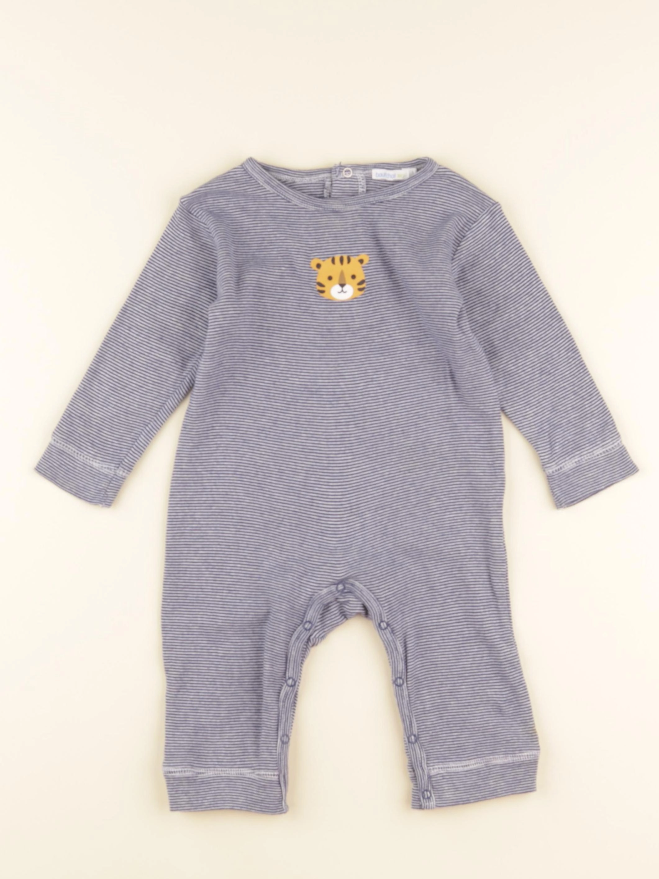 Boutchou - pyjama coton bleu - 12 mois