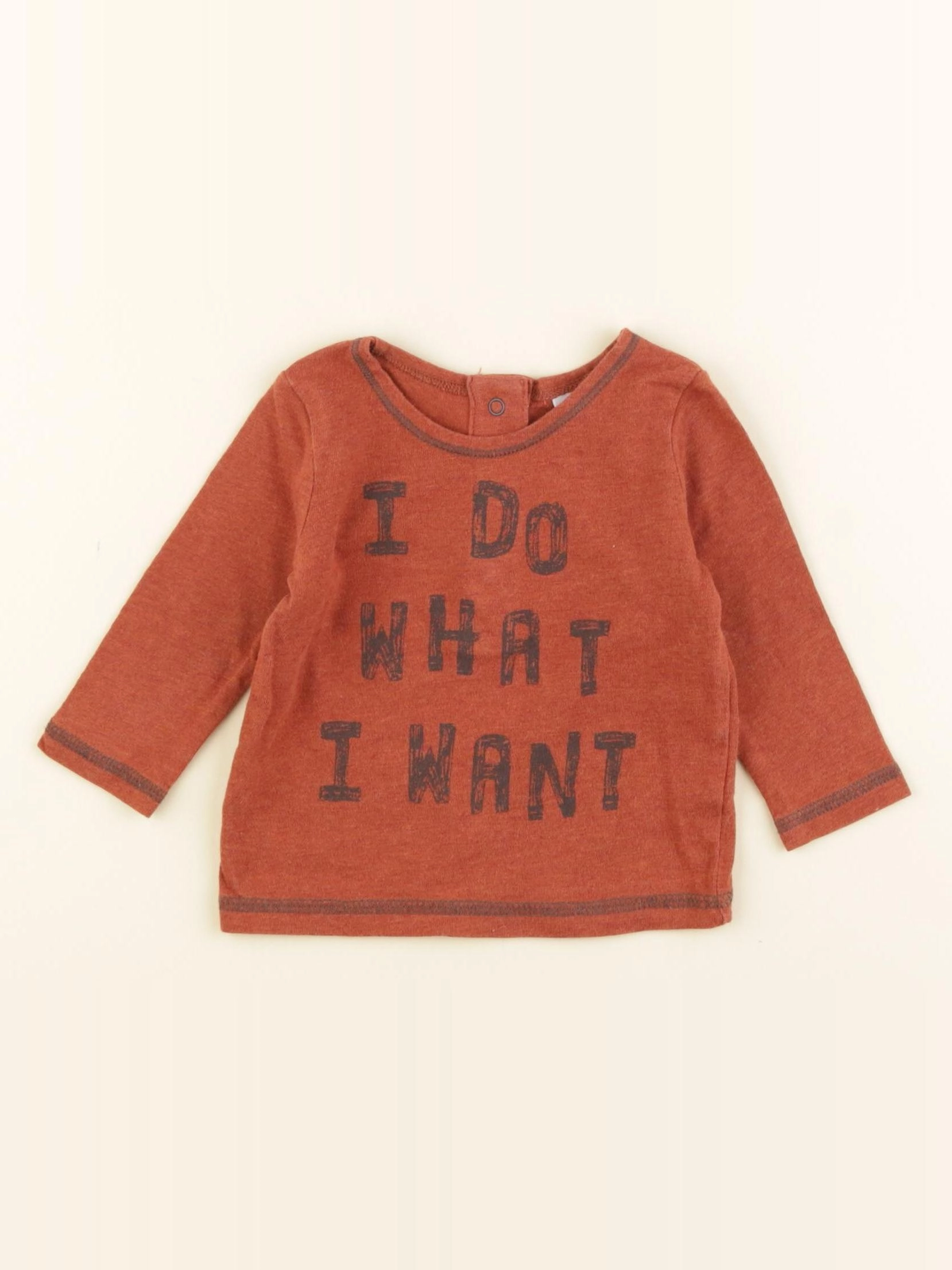 Next - tee-shirt marron - 3 mois