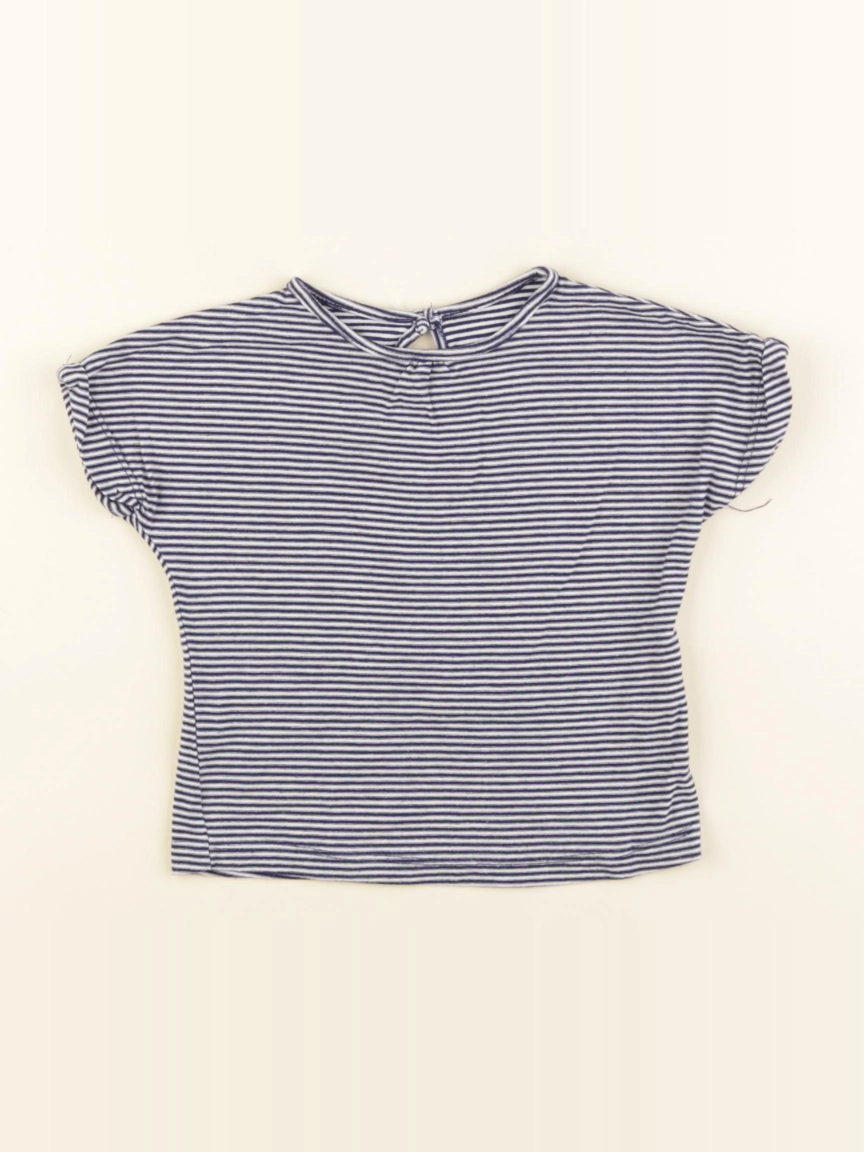 Boutchou - tee-shirt blanc, bleu - 18 mois