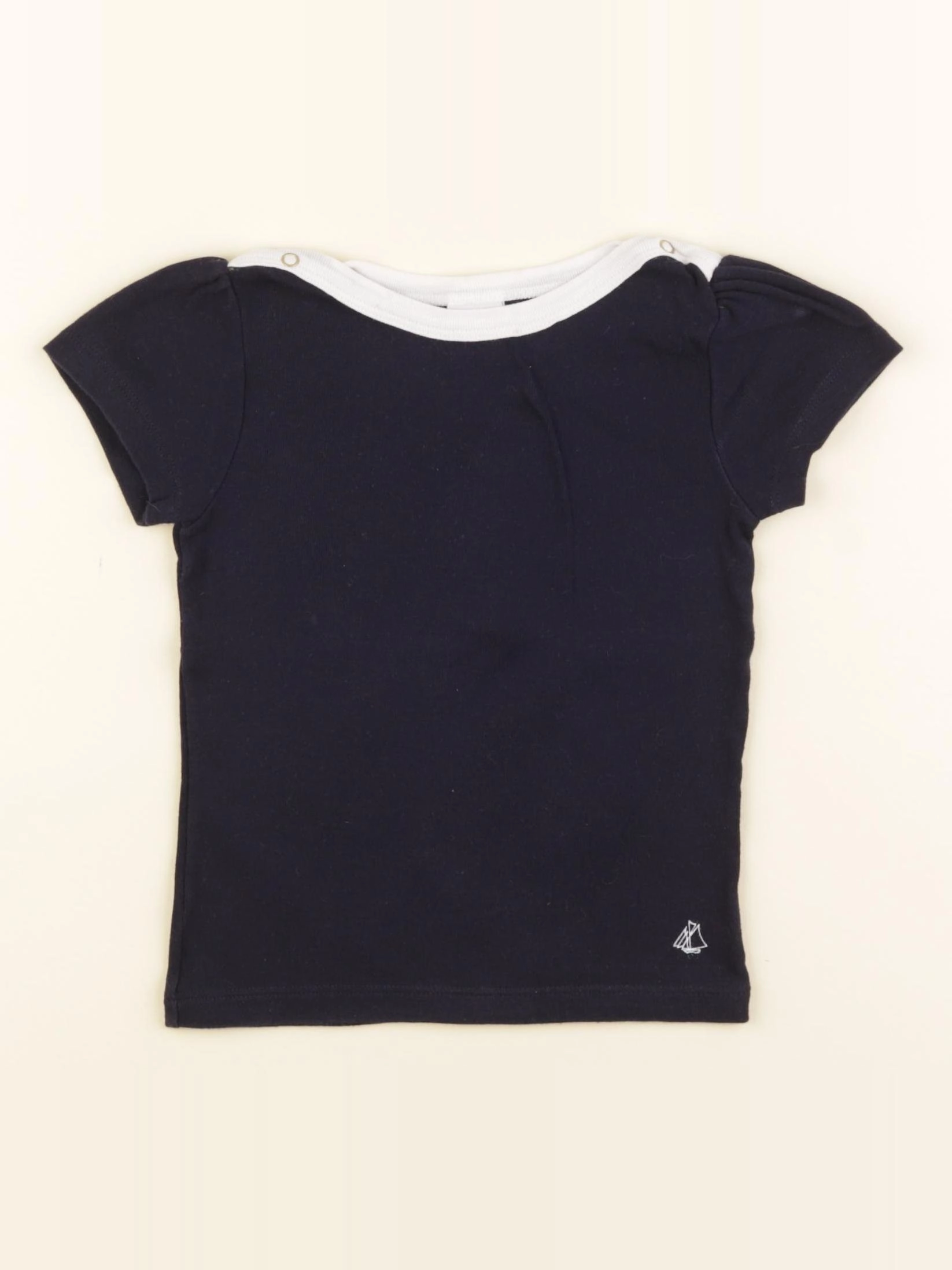 Petit Bateau - tee-shirt bleu - 4 ans